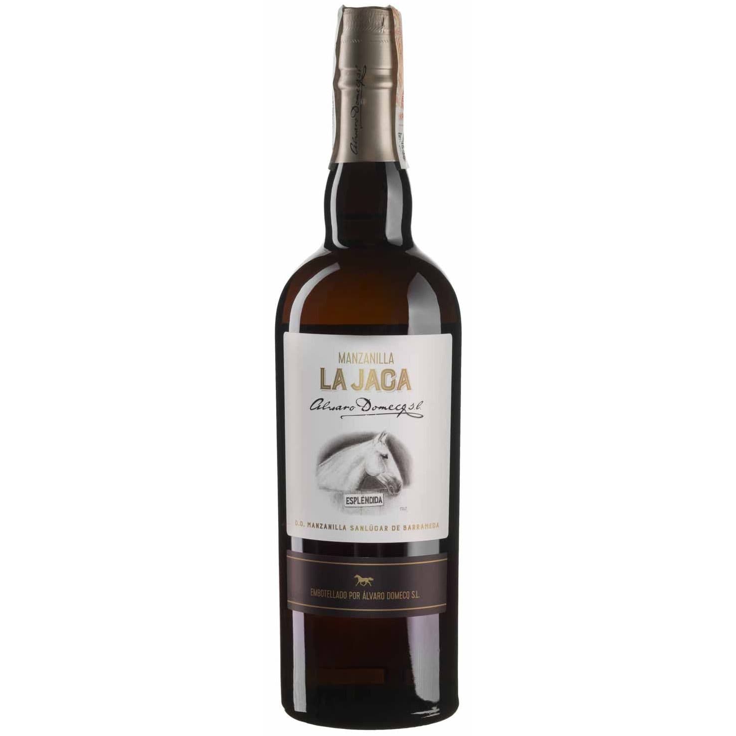 Вино Bodegas Alvaro Domecq Manzanilla La Jaca Херес сухе біле 15% 0.75 л