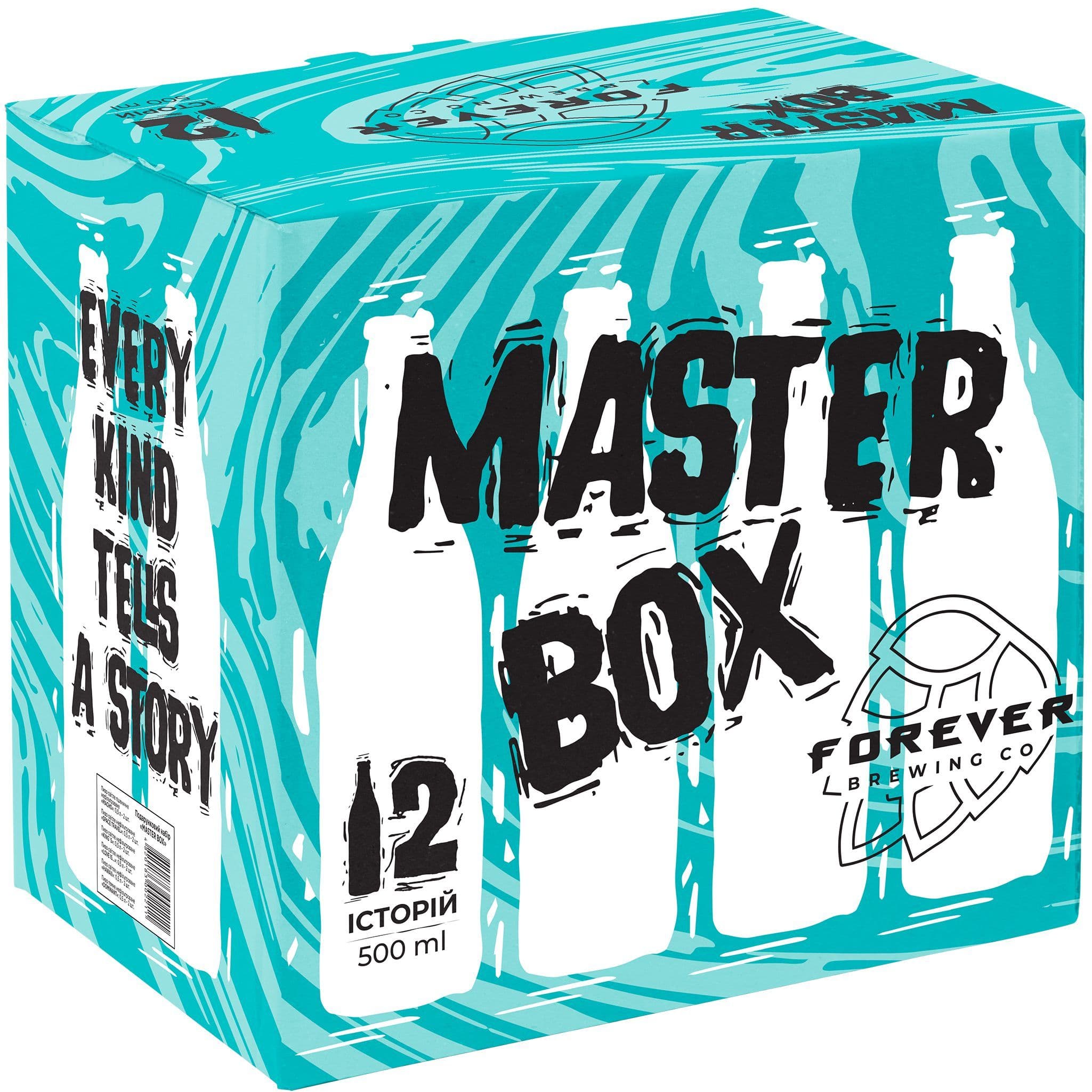 Набір пива Forever Master Box світле нефільтроване 6 л (12 шт. x 0.5 л)