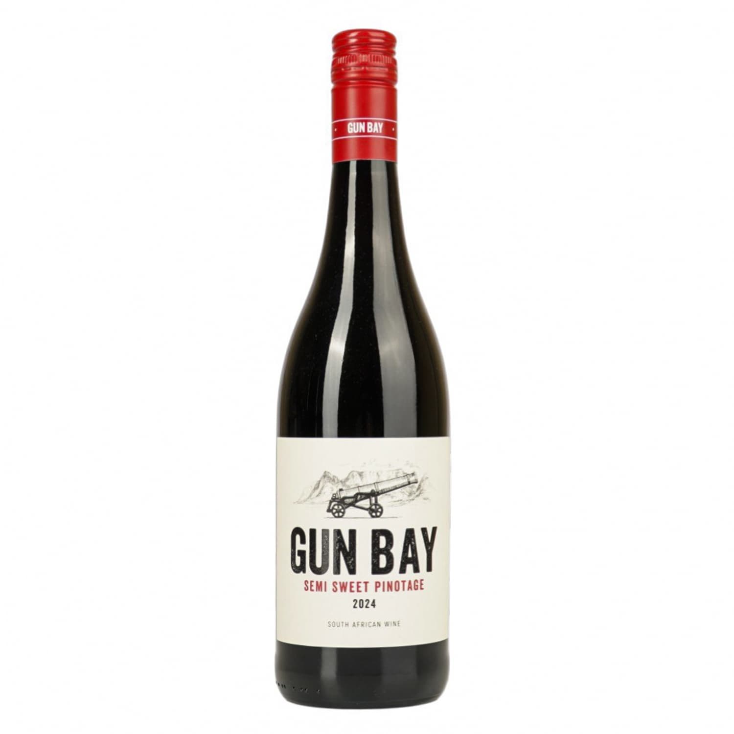 Вино Gun Bay Semi Sweet Pinotage червоне напівсолодке 0.75 л - зображення 1