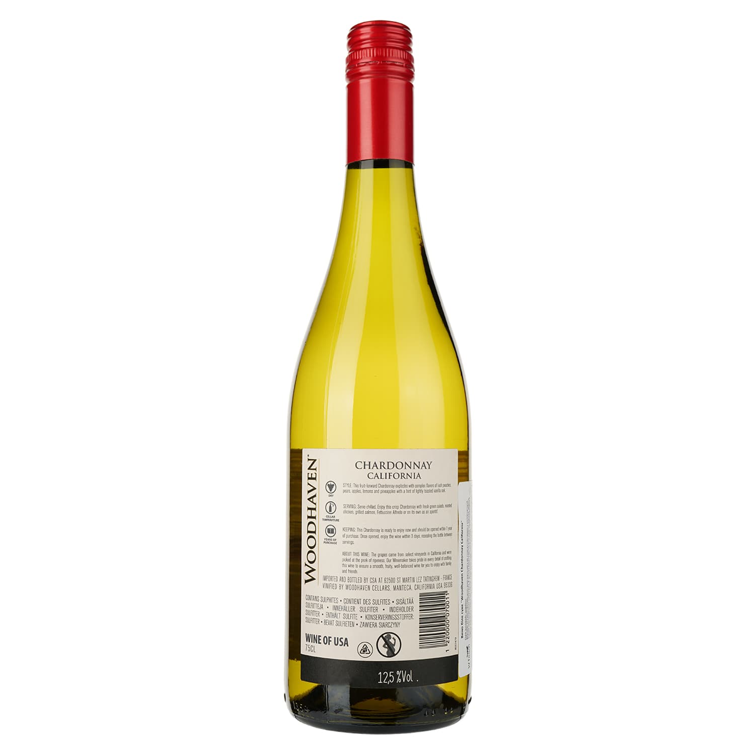 Вино Woodhaven Chardonnay California, 13%, 0,75 л (8000018900855) - зображення 2