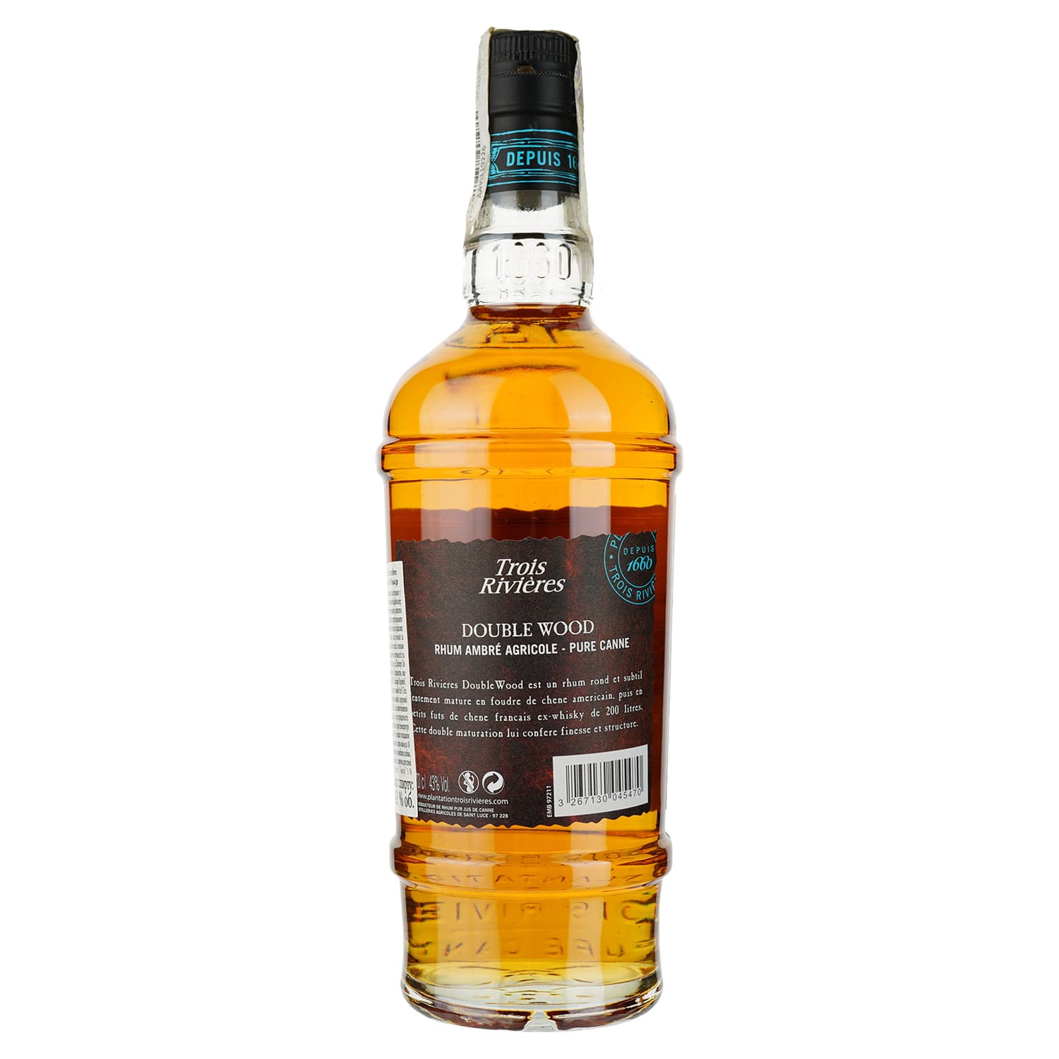 Ром Trios Rivieres Double Wood Ambre, 43%, 0,7 л - зображення 2