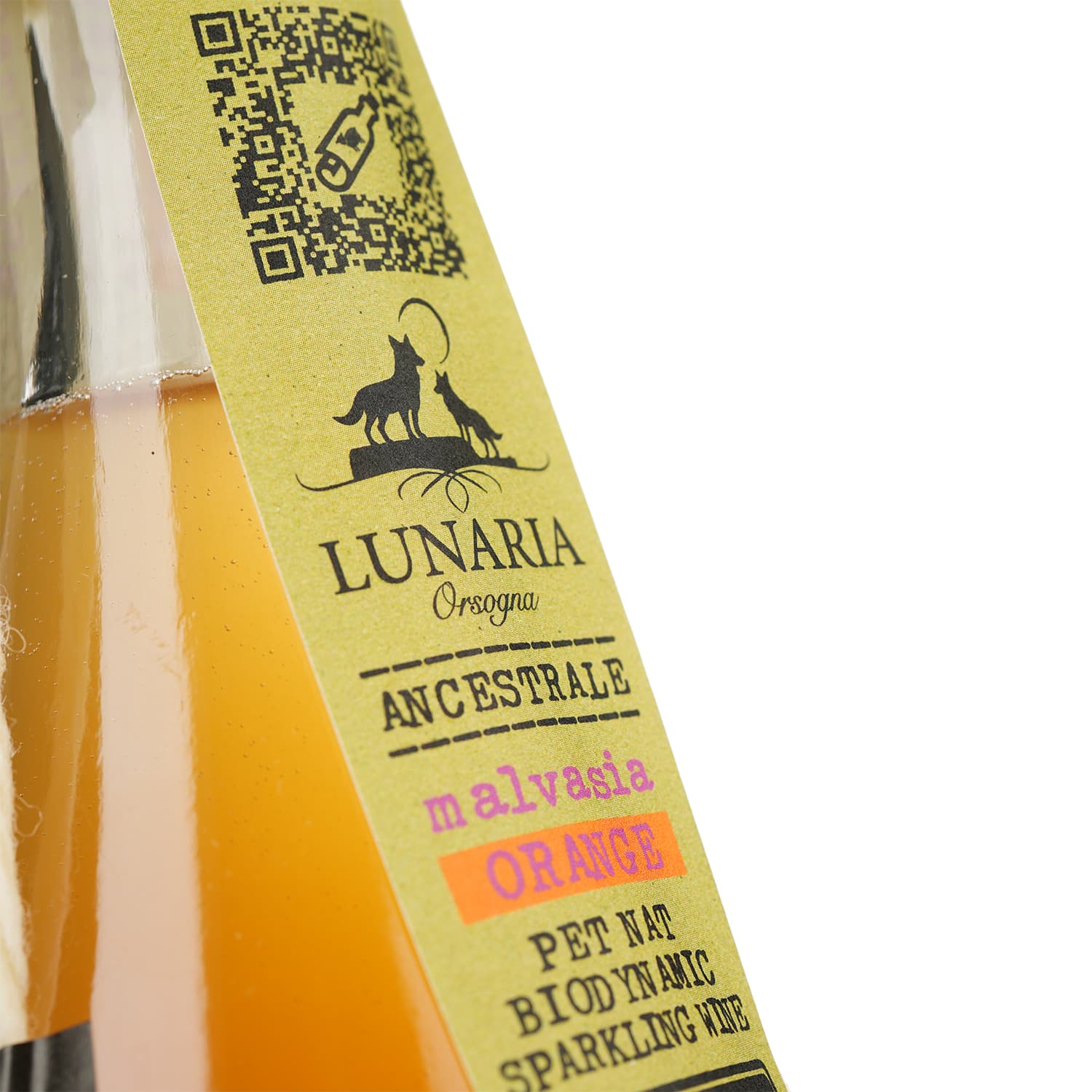 Вино ігристе Lunaria Ancestrale Spumante Malvasia Orange біле брют натюр 0.75 л - зображення 4