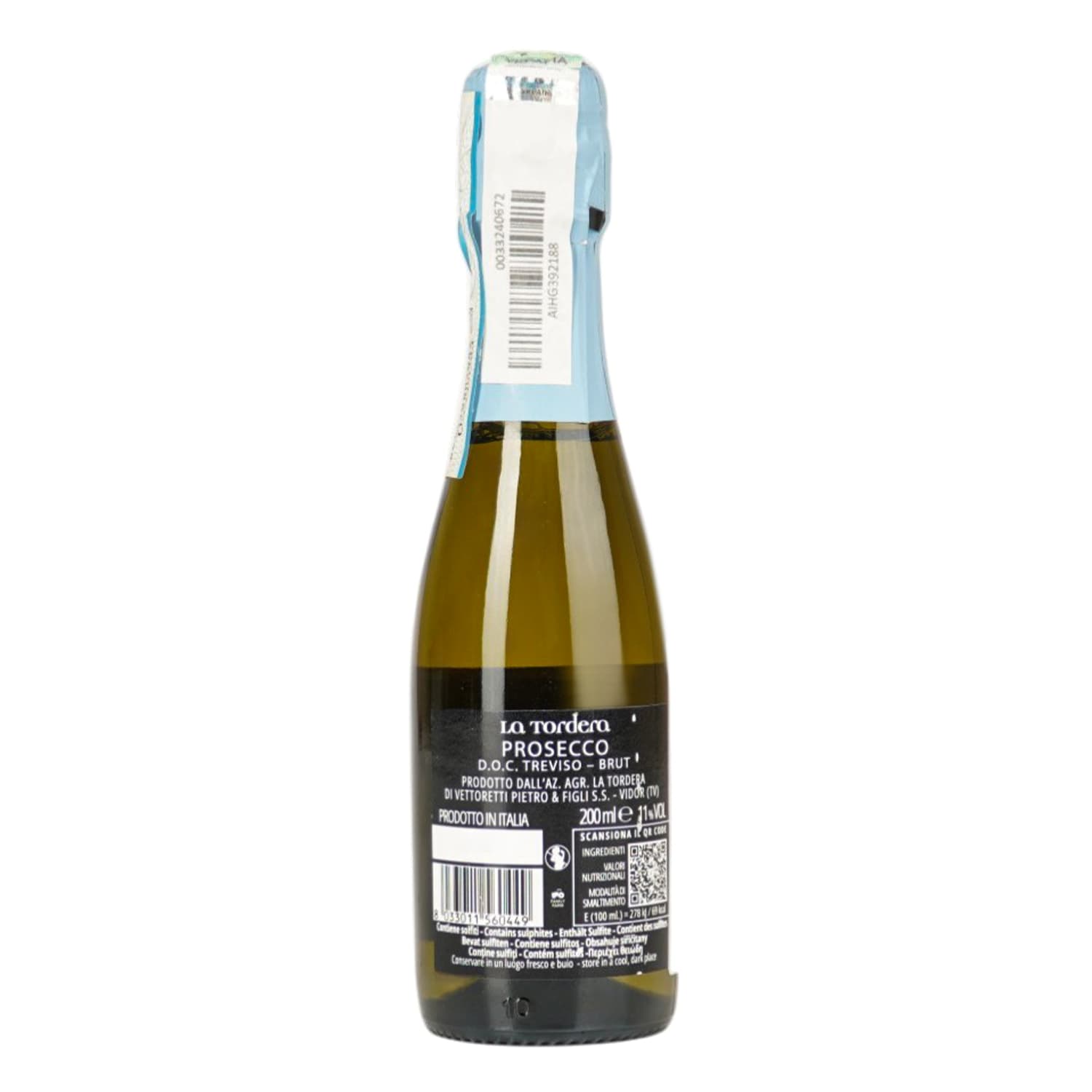 Ігристе вино La Tordera Prosecco Treviso Spumante Brut біле брют 11.5% 0.2 л (1022) - зображення 4