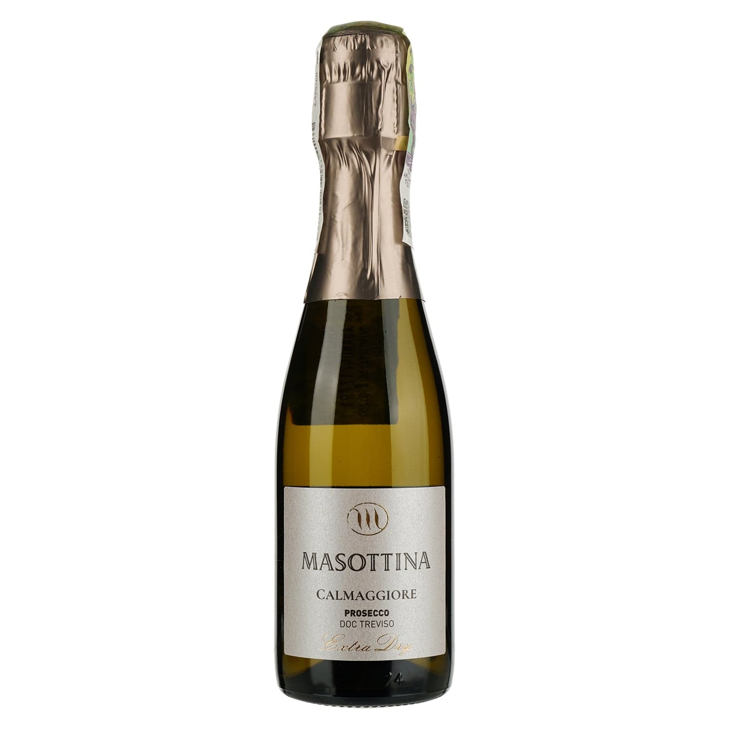 Вино ігристе Masottina Calmaggiore Prosecco Treviso Extra Dry біле сухе 0.2 л - зображення 1