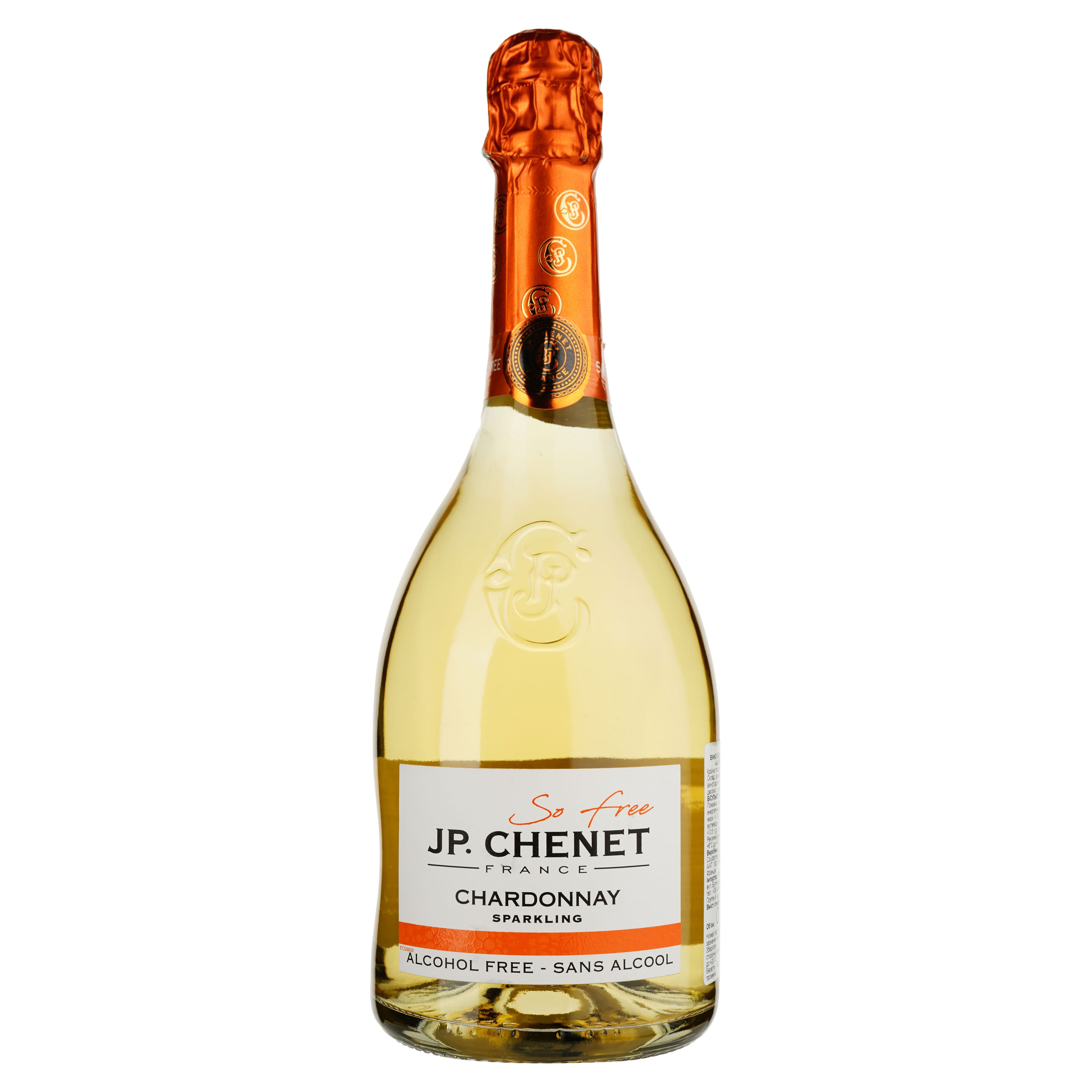 Вино ігристе безалкогольне J.P. Chenet Chardonnay Sparkling біле солодке 0.75 л - зображення 1