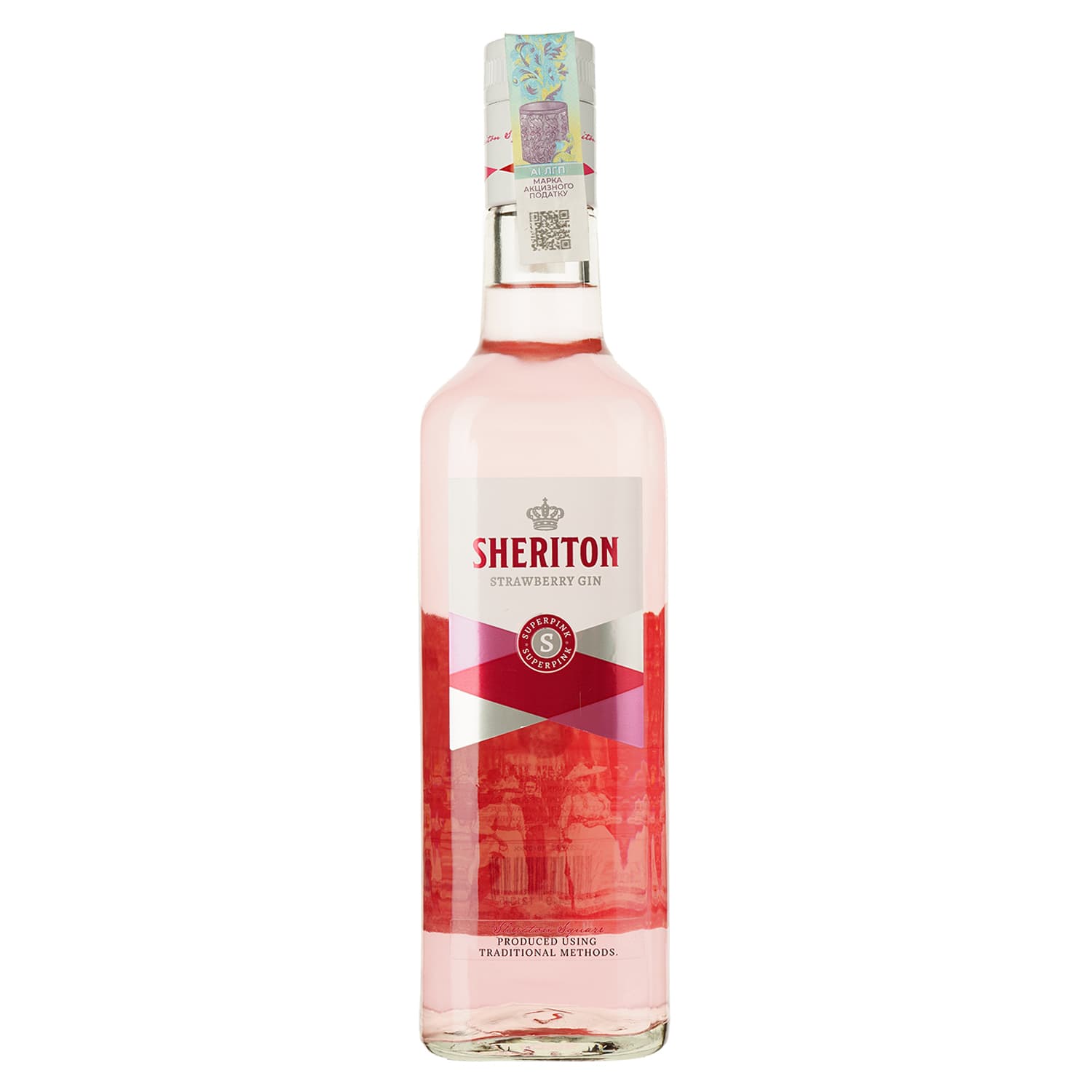 Джин Sheriton Strawberry Gin 37.5% 0.7 л - зображення 1
