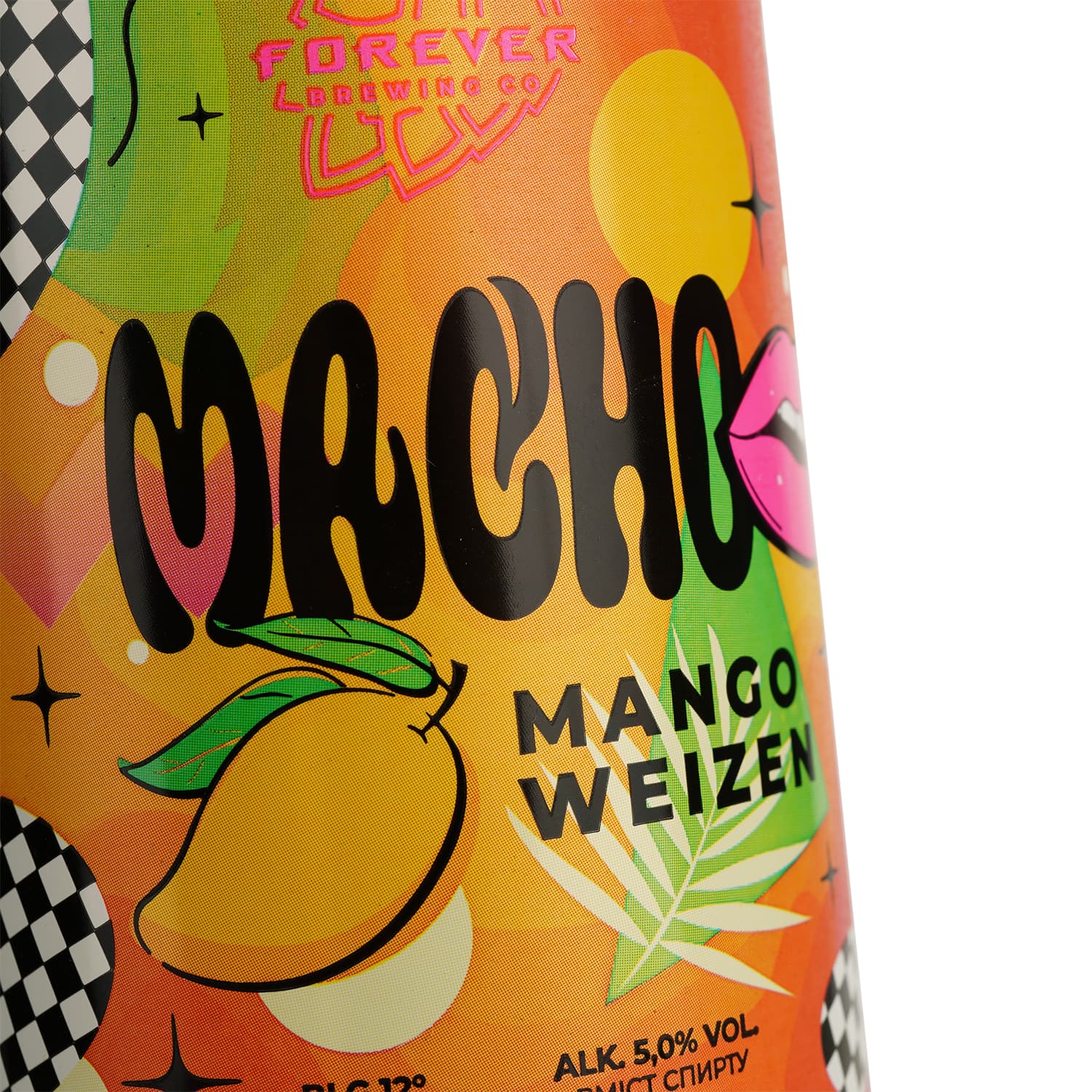 Пиво Forever Macho Mango Weizen світле пшеничне нефільтроване 0.5 л - зображення 3