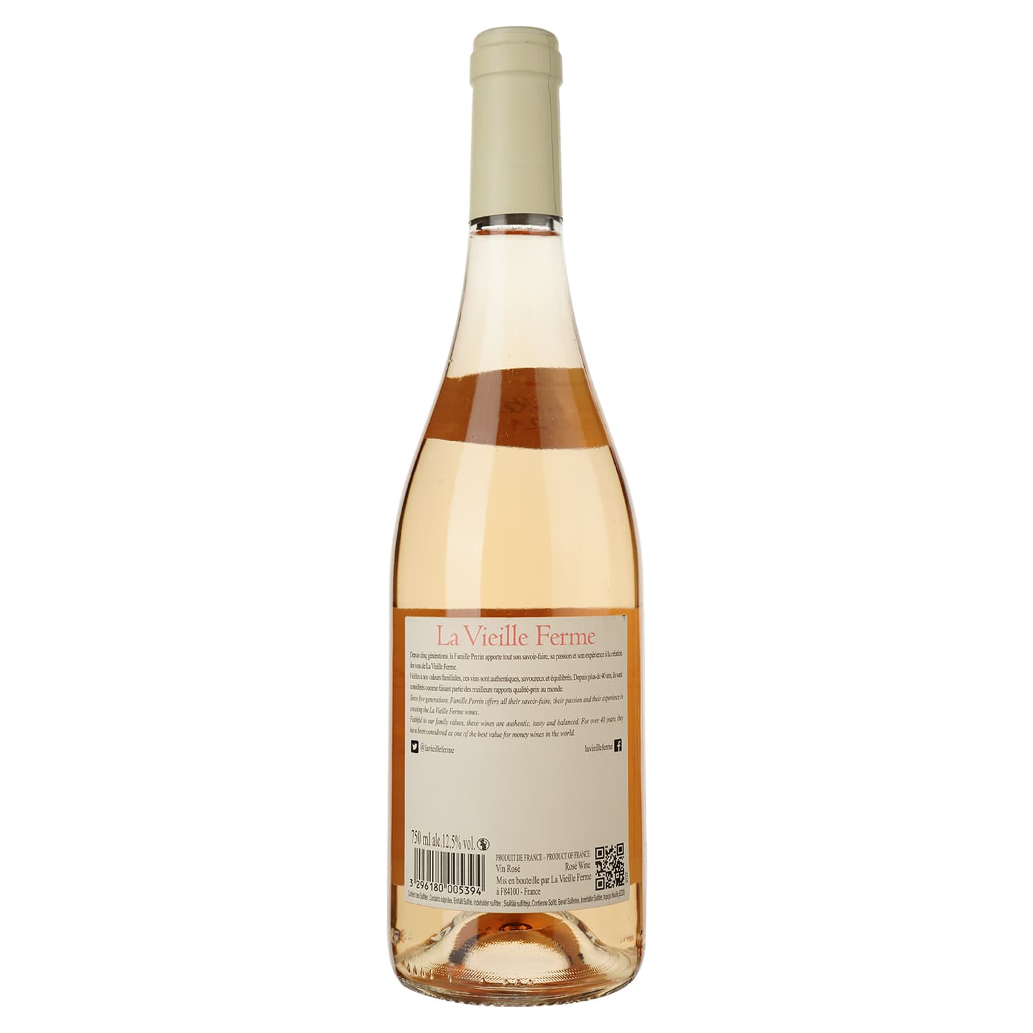 Вино La Vieille Ferme Perrin et Fils, рожеве, сухе, 13%, 0,75 л - зображення 2