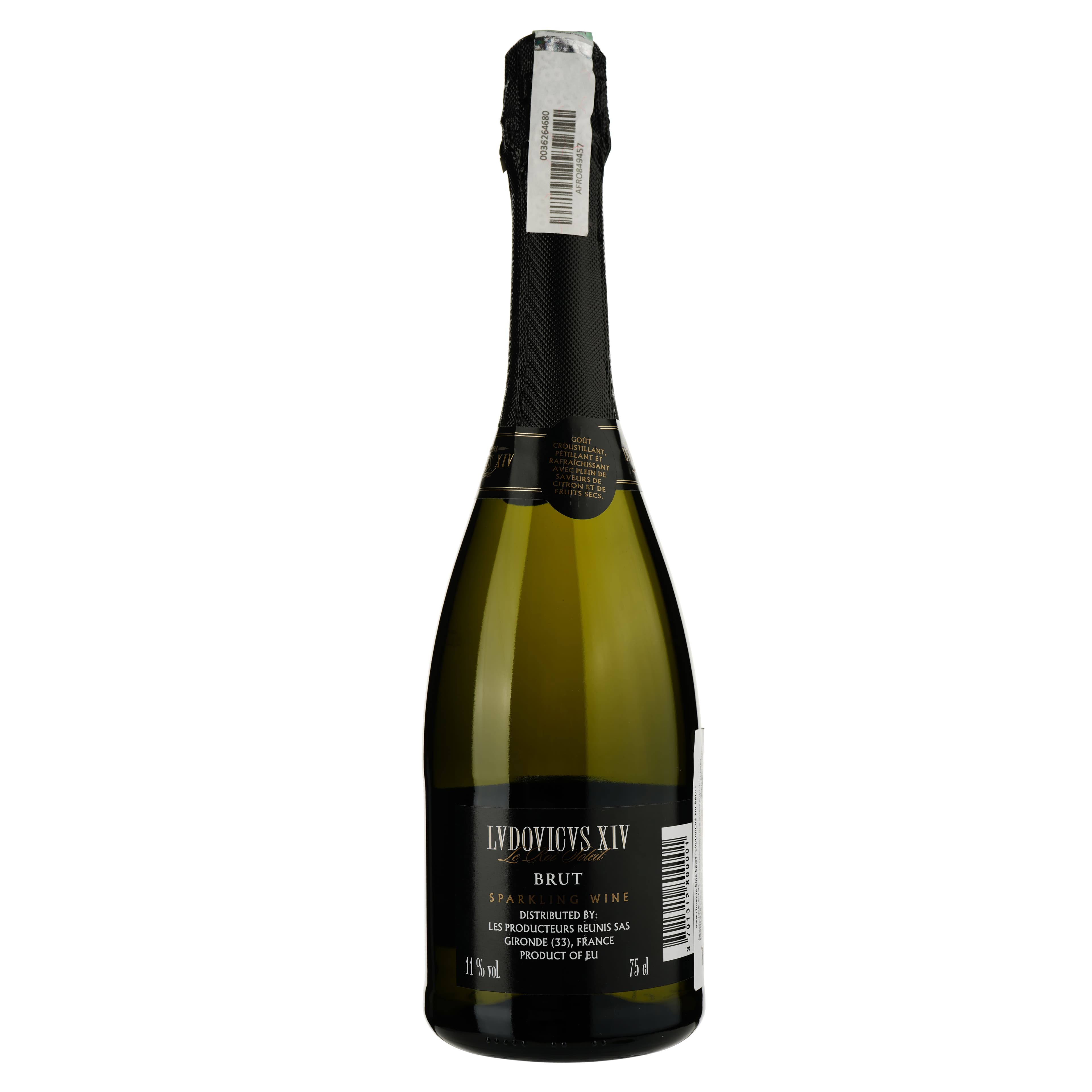Ігристе вино Lvdovicvs XIV Brut, біле, брют, 0.75 л - зображення 2