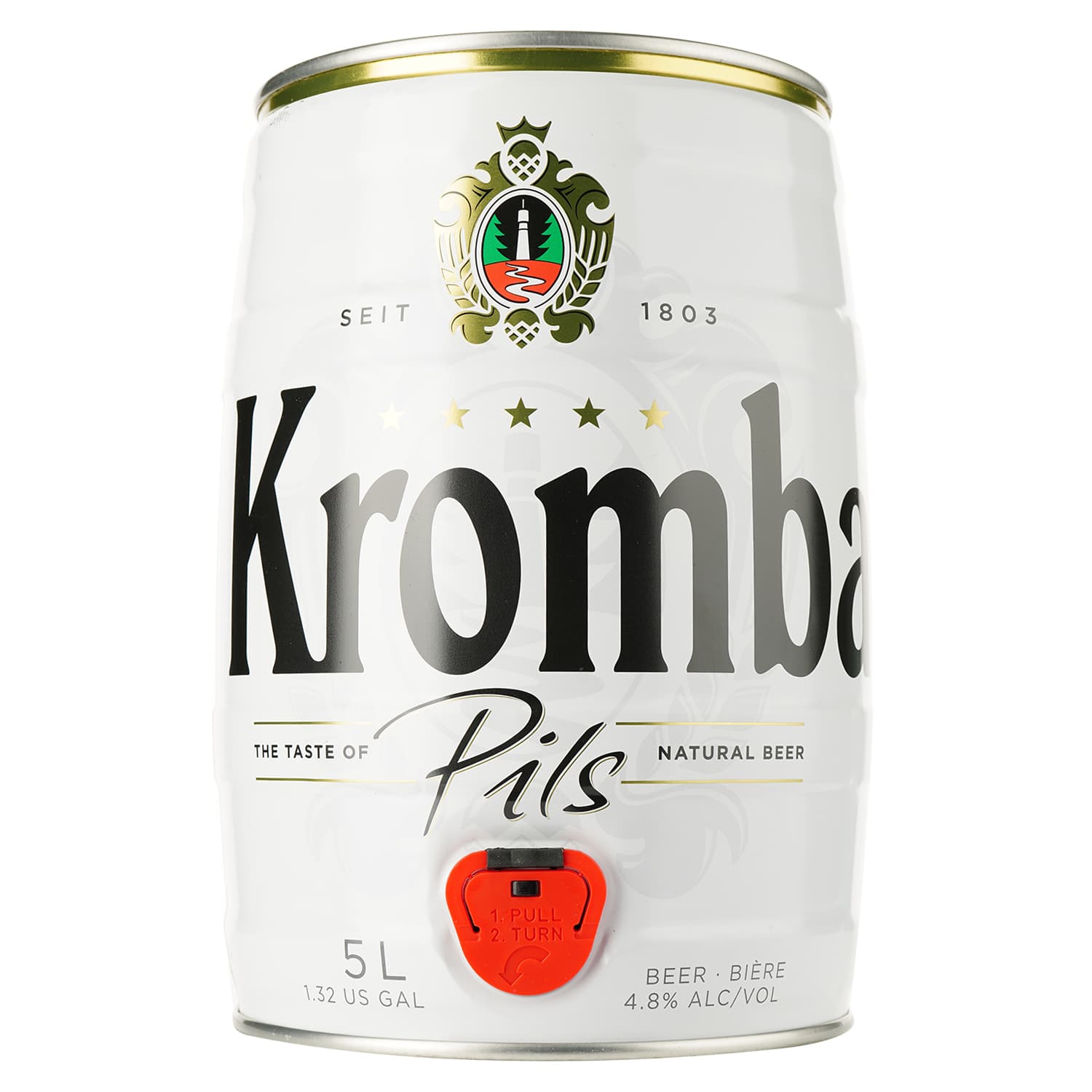 Пиво Krombacher Pils світле 4.8% 5 л (64607) - зображення 1
