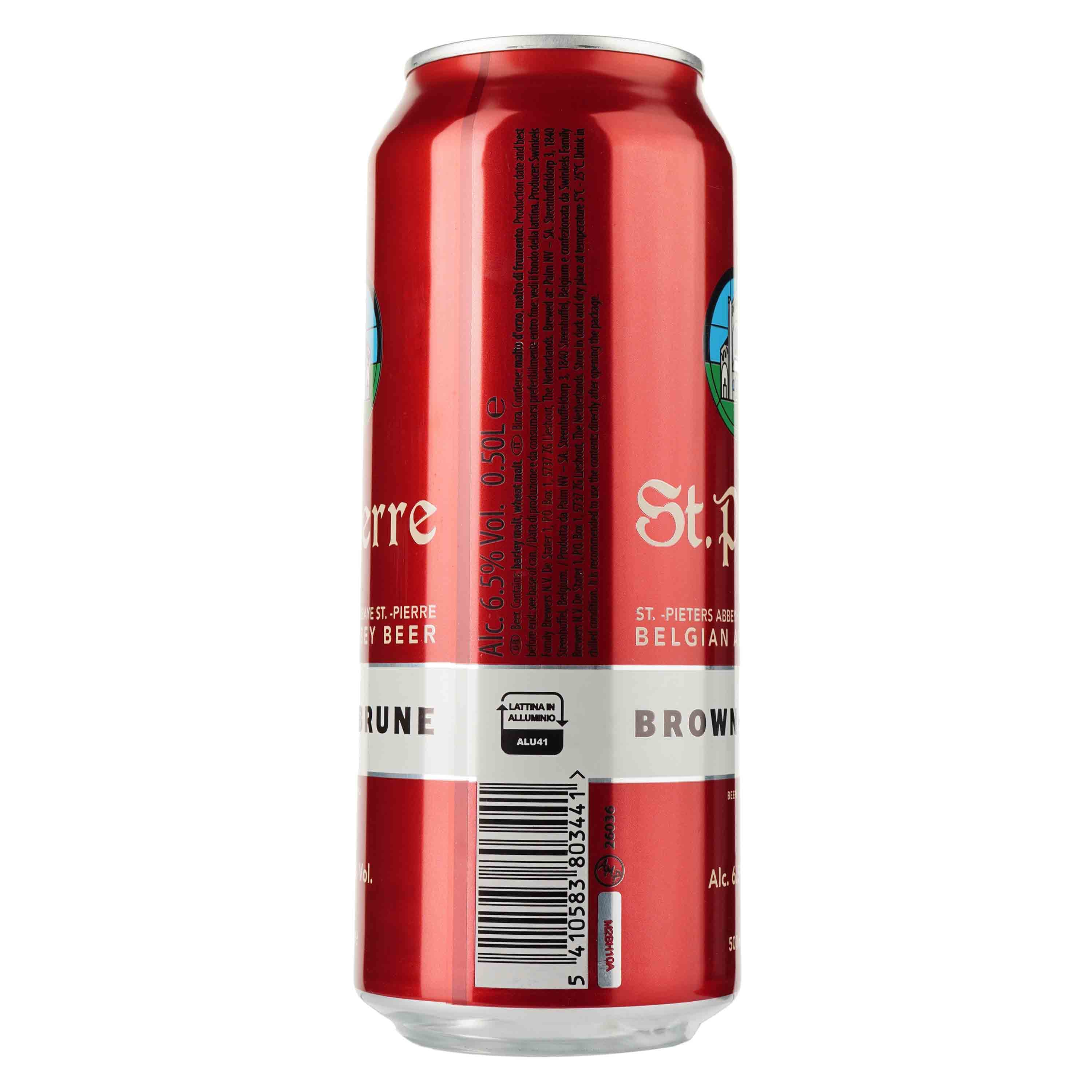 Пиво St.Pierre Brune, темне, з/б, 6,5%, 0,5 л - зображення 2