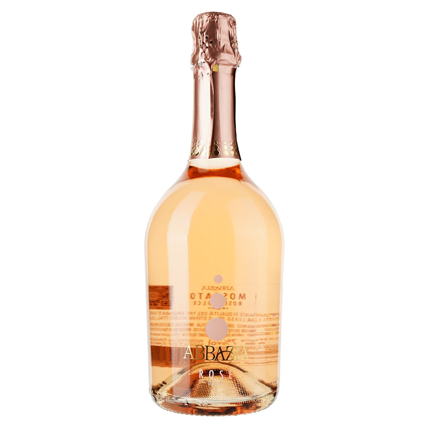 Ігристе вино Abbazia Moscato Spumante Rose, рожеве, напівсолодке, 0.75 л - зображення 1