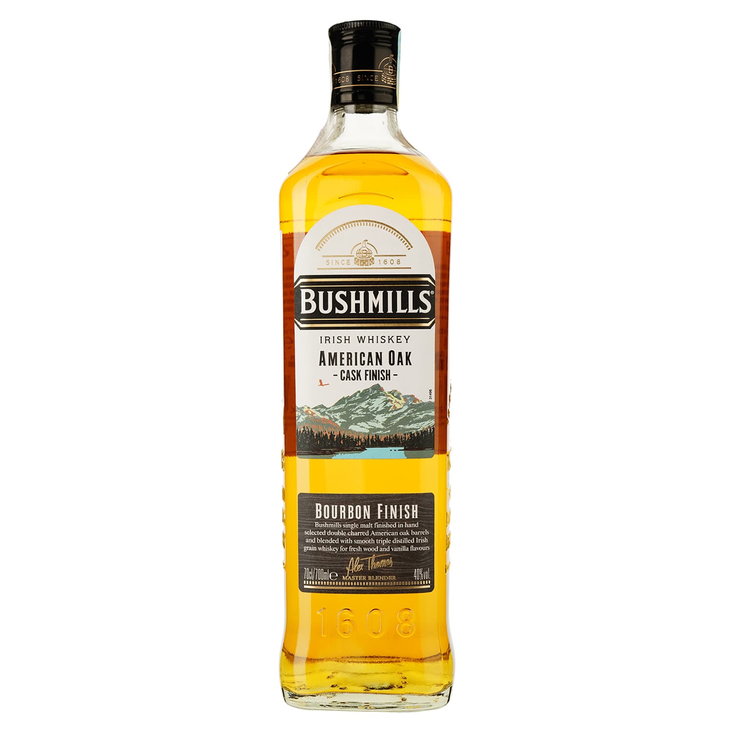 Віскі Bushmills Bourbon Finish Blended Irish Whiskey 40% 0.7 л - зображення 1