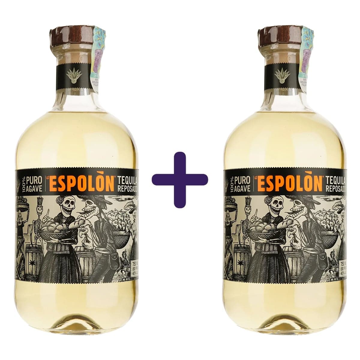 Текіла Espolon Reposado 100% Agave 40% 1.5 л (2 шт. х 0.75 л) - зображення 1