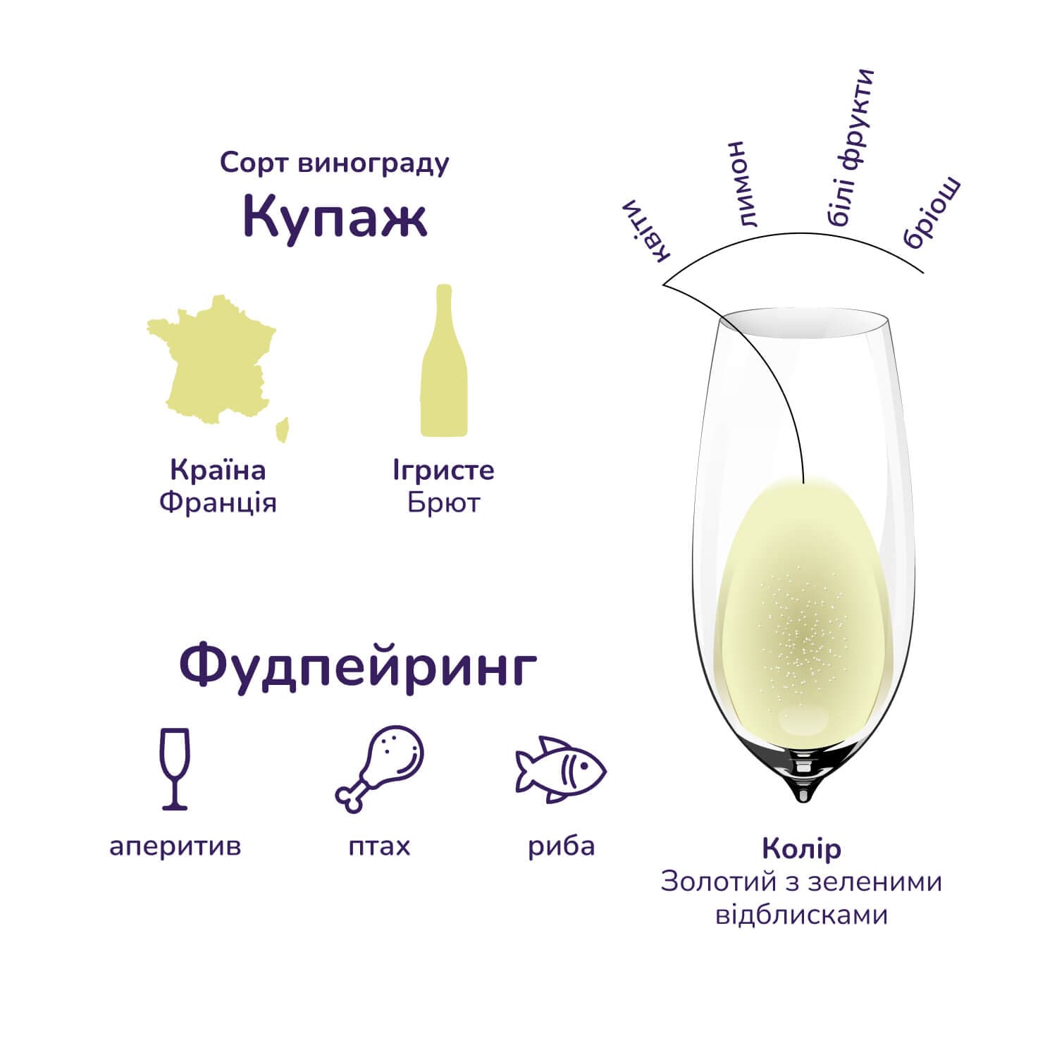 Вино ігристе Jules Larose Blanc de Blancs Brut, біле, брют, 11%, 0,75 л (687239) - зображення 6