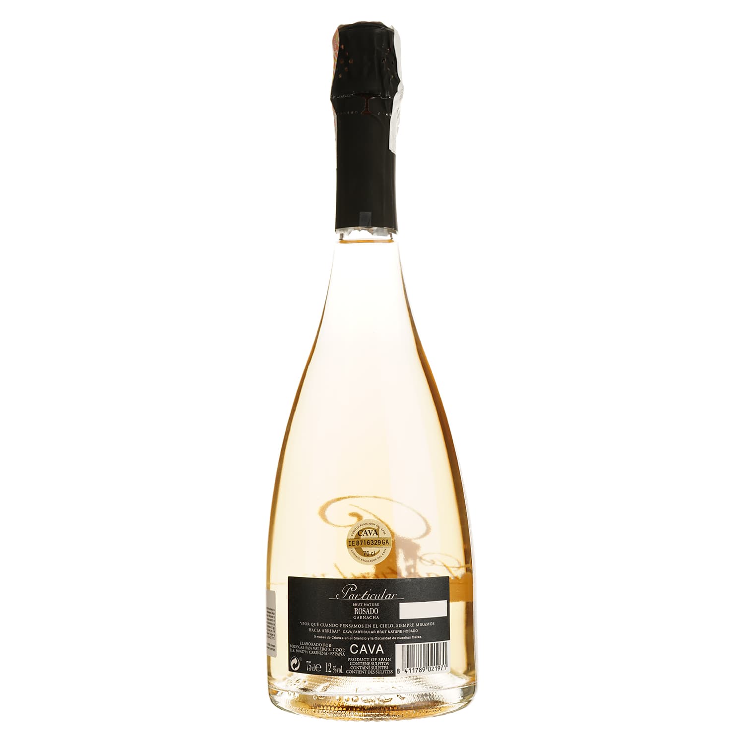 Ігристе вино Particular Cava Blanc de Noirs Rose рожеве брют натюр 0.75 л - зображення 2