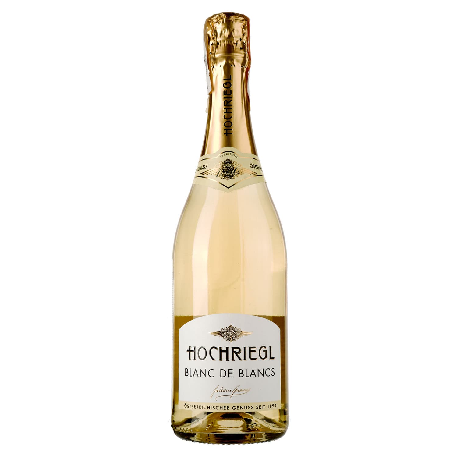 Вино ігристе Hochriegl Blanc De Blancs, біле, сухе, 0,75 л - зображення 1