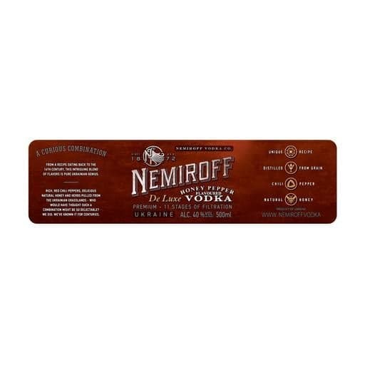 Настоянка Nemiroff De Luxe Honey Pepper 40% 0.5 л - зображення 4