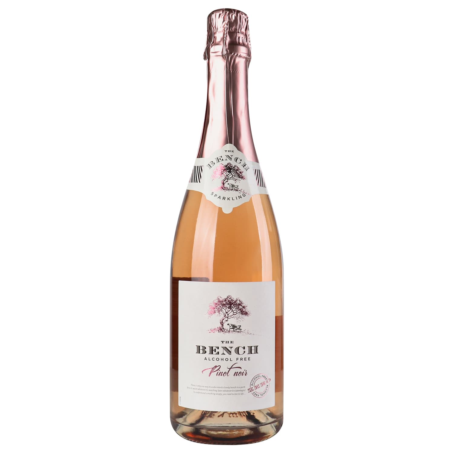 Вино ігристе безалкогольне The Bench Pinot Noir Sparkling, рожеве, 0%, 0,75 л (36253) - зображення 1
