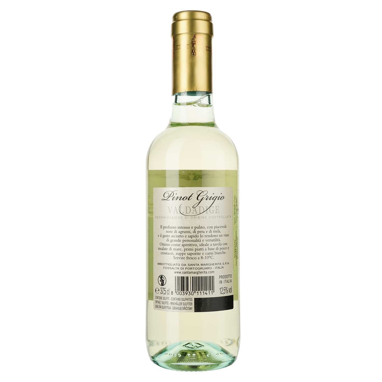 Вино Santa Margherita Pinot Grigio DOC, біле, сухе, 12,5%, 0,375 л - зображення 2