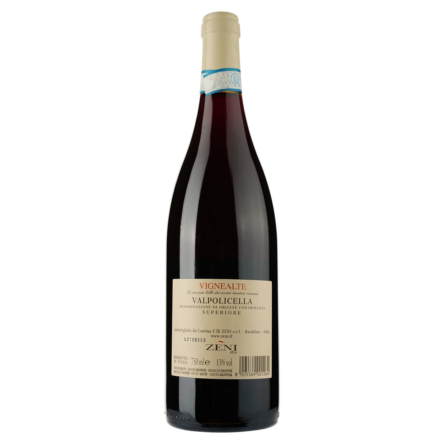 Вино Zeni Valpolicella Superiore Vigne Alte, 13%, 0.75 л - зображення 2