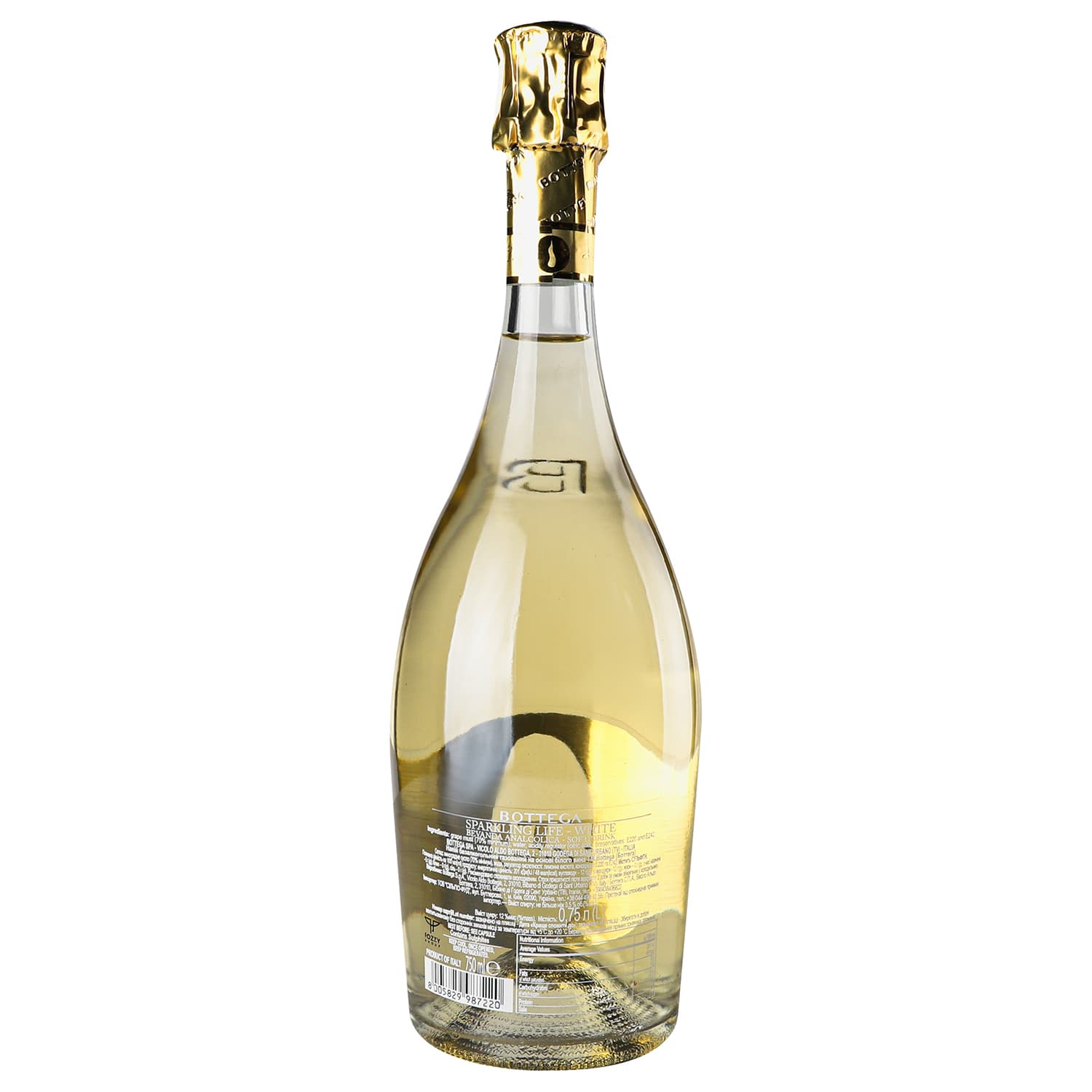 Напій на основі вина Bottega White, безалкогольний, 0,75 л (872779) - зображення 4