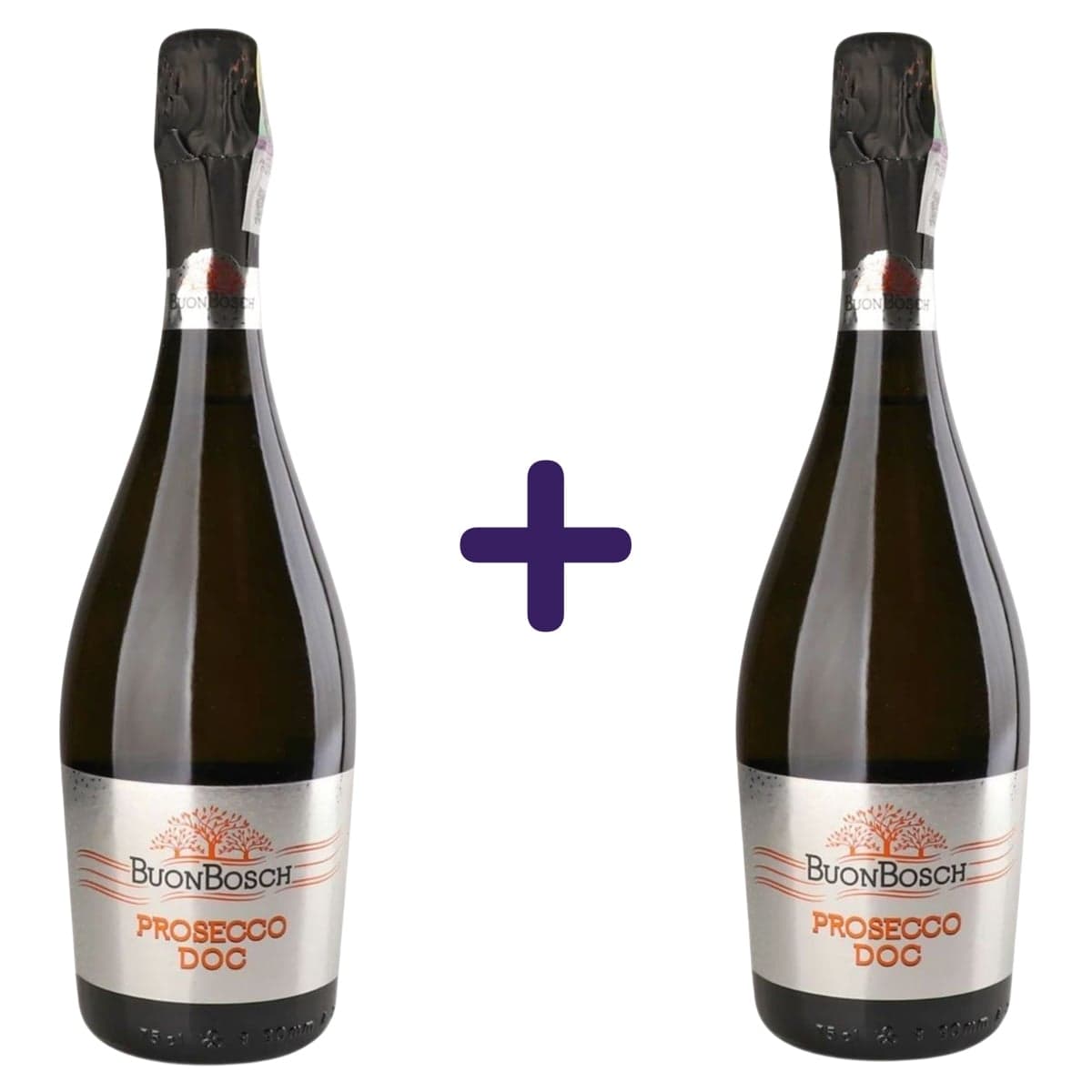 Вино ігристе BuonBosch Prosecco DOC Extra Dry біле сухе 11% (2 шт. х 0.75 л) - зображення 1