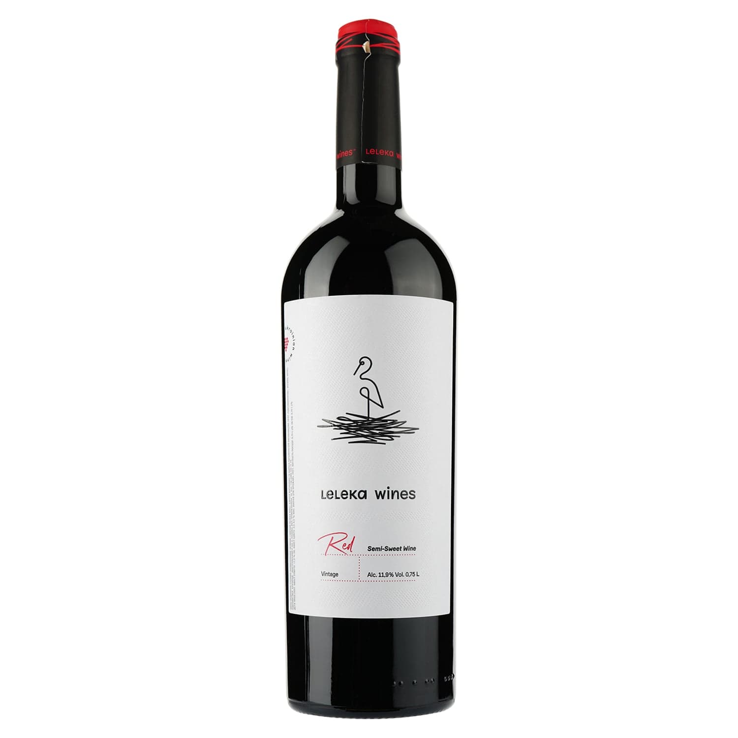 Вино Leleka Wines Red, червоне, напівсолодке, 12%, 0,75 л (854156) - зображення 1