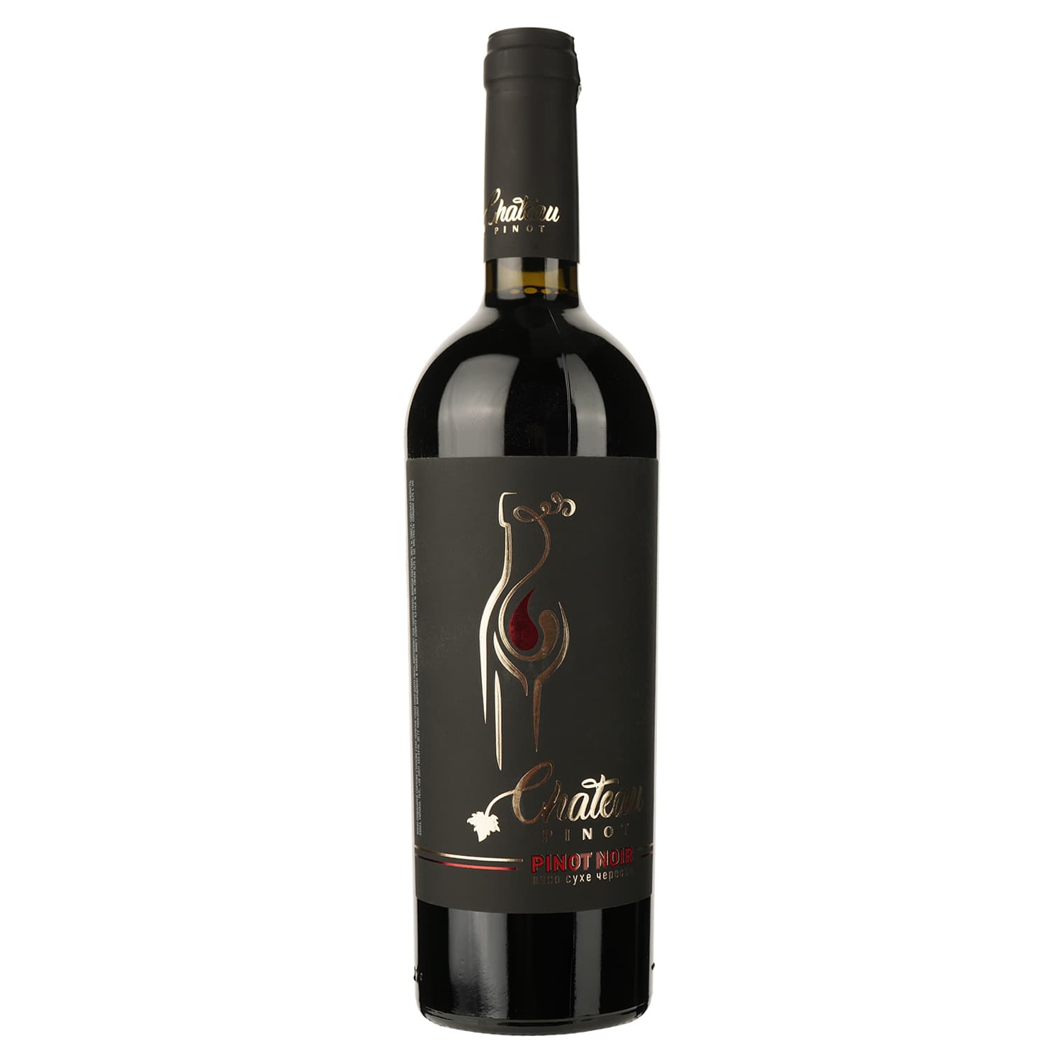 Вино Chateau Pinot Pinot Noir, червоне, сухе, 13,5%, 0,75 л - зображення 1