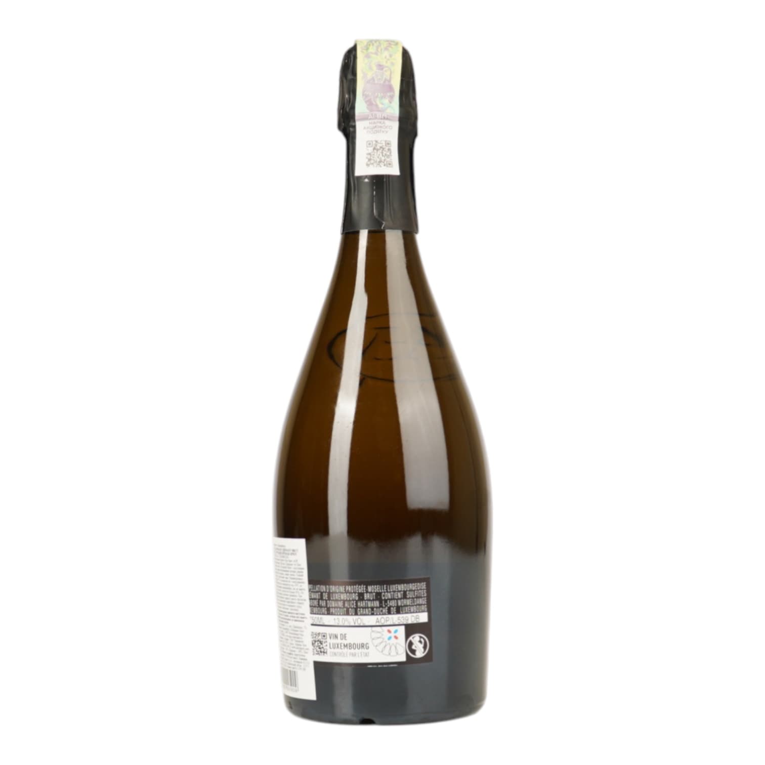 Вино ігристе Люксембург Domaine Alice Hartmann Креман Брют біле 0.75 л - зображення 3