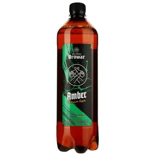 Пиво Volynski Browar Amber, світле, 4,4%, 1 л - зображення 1