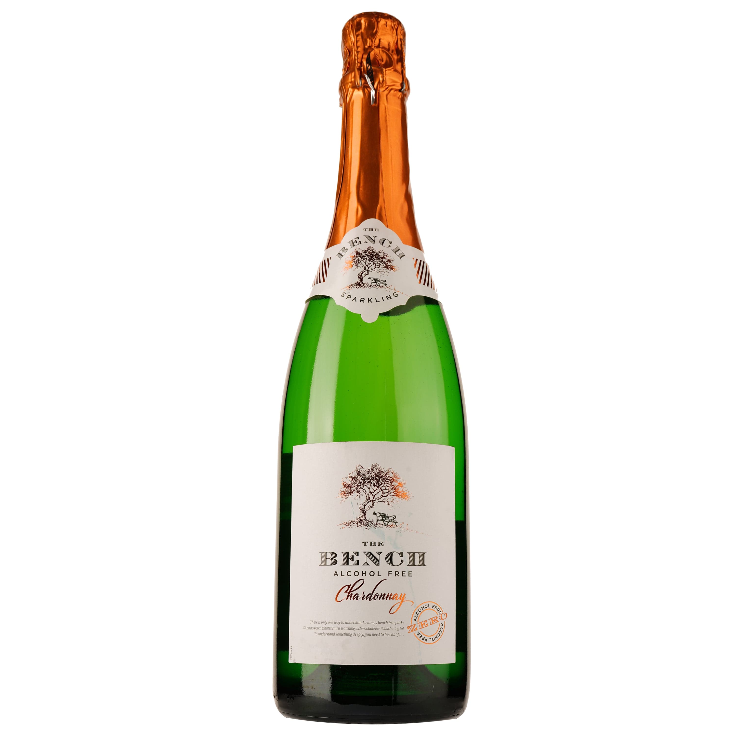 Вино ігристе безалкогольне The Bench Chardonnay Sparkling, біле, 0%, 0,75 л (36252) - зображення 1