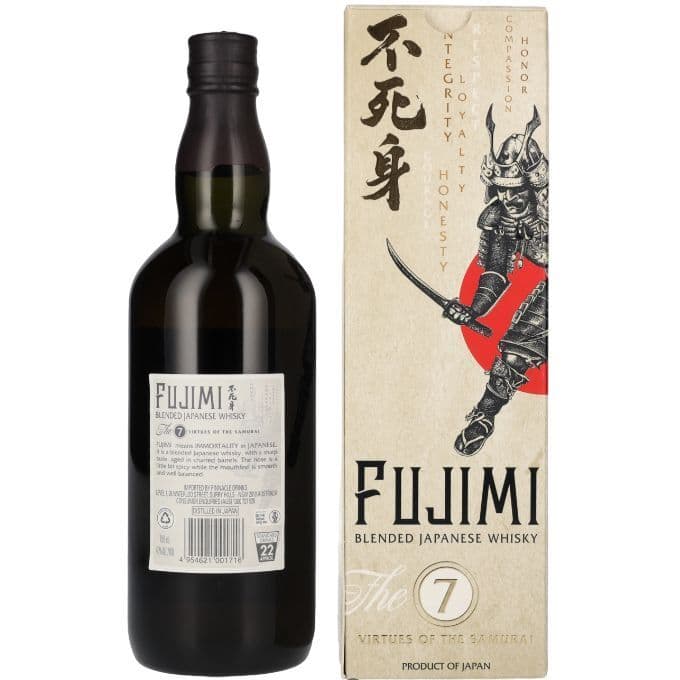 Віскі Fujimi The 7 Virtues of the Samurai Blended Japanese Whisky, 40%, у подарунковій упаковці, 0,7 л - зображення 2