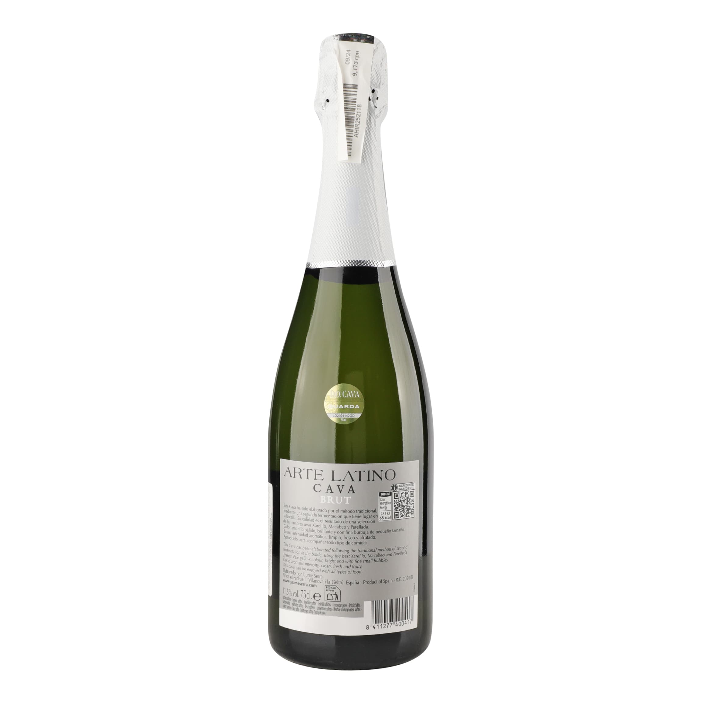 Вино ігристе Arte Latino Cava Brut Garcia Carrion біле сухе 11.5% 0.75 л - зображення 3