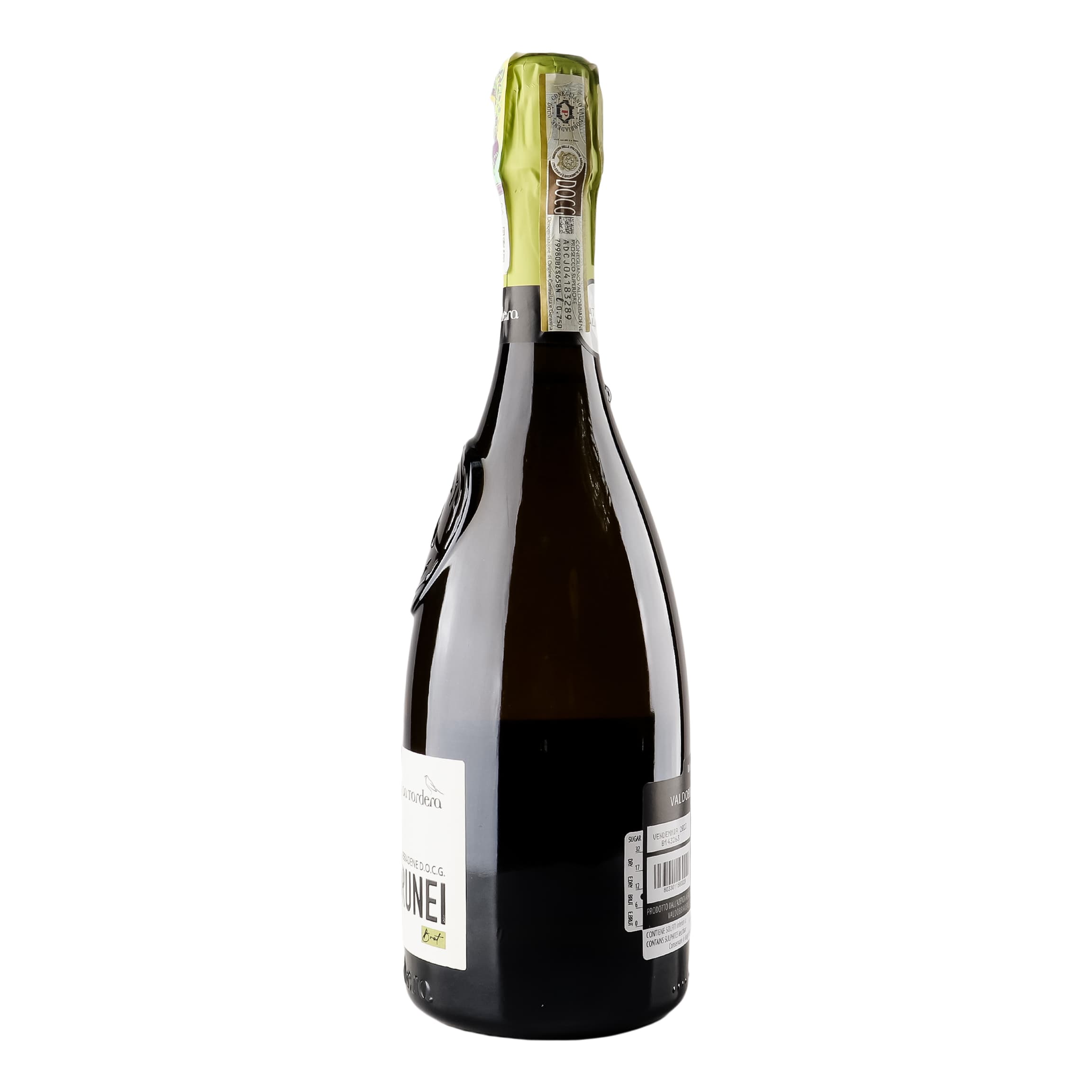Вино ігристе La Tordera Prosecco Valdobbiadene Superiore Brunei Spumante Brut біле брют 11.5% 0.75 л (1030) - зображення 4