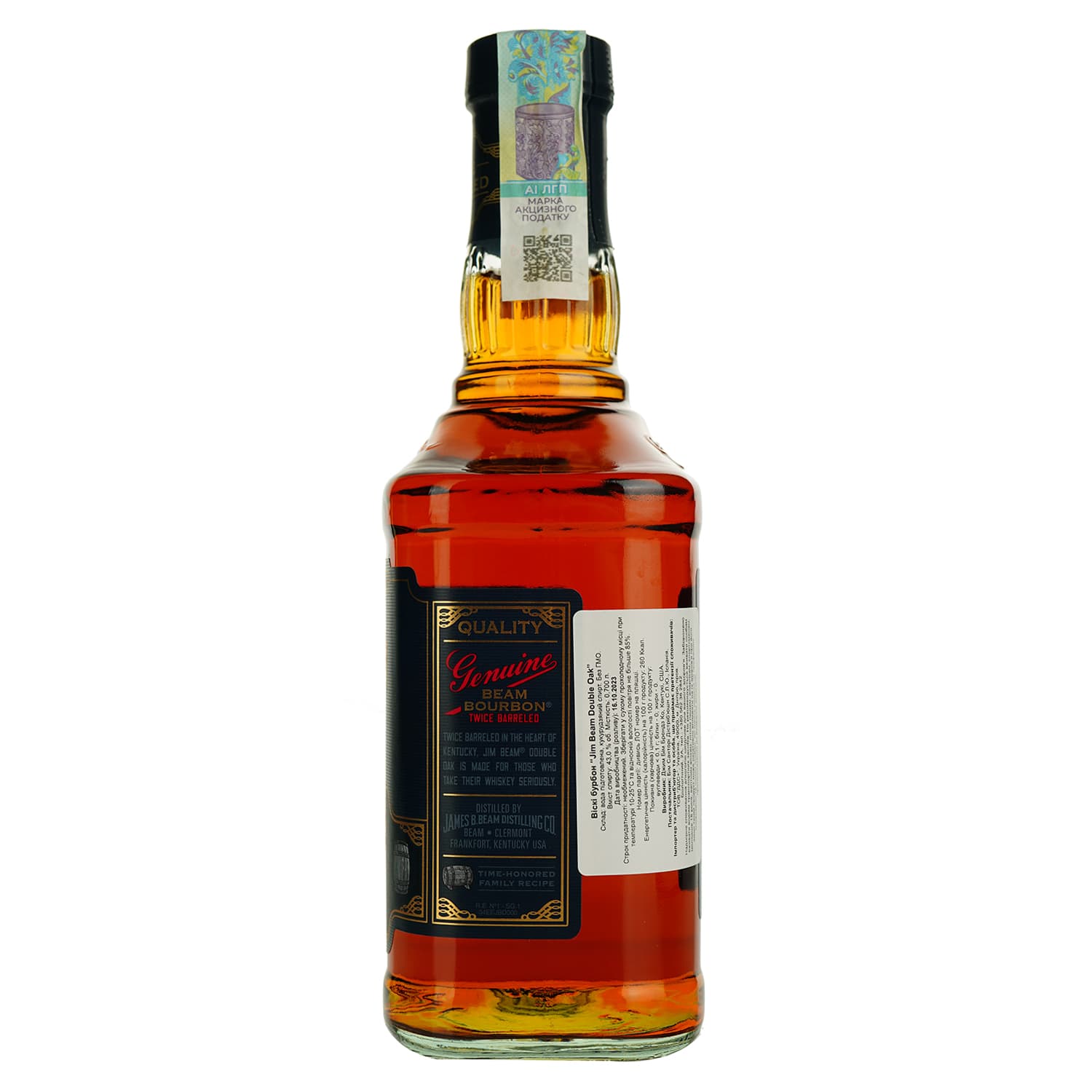 Віскі Jim Beam Double Oak, 43%, 0,7 л - зображення 3