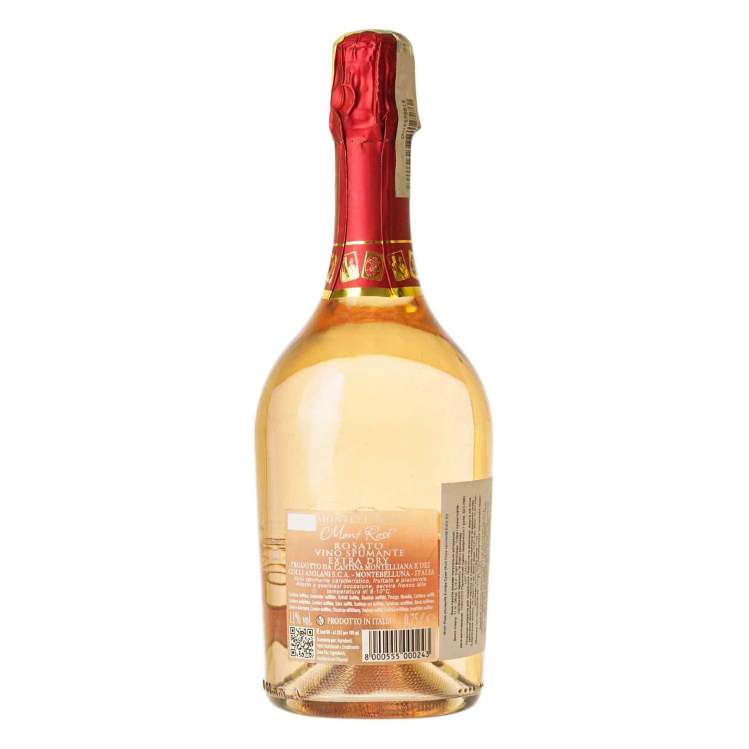 Вино ігристе Montelliana Mont Rose Spumante Extra Dry Rose рожеве екстра сухе 0.75 л - зображення 4