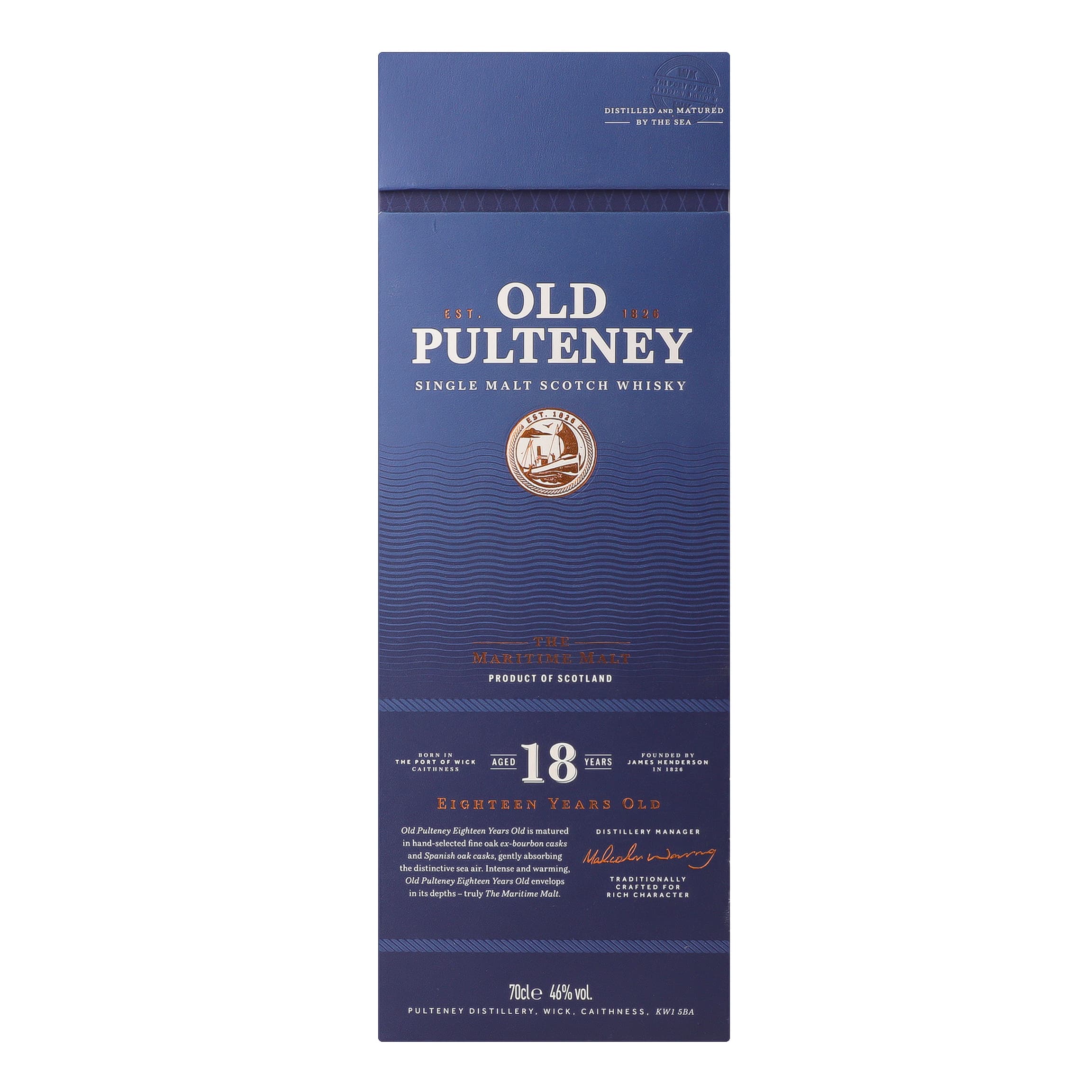 Віскі Old Pulteney 18 yo 46% 0.7 л у подарунковій коробці - зображення 4