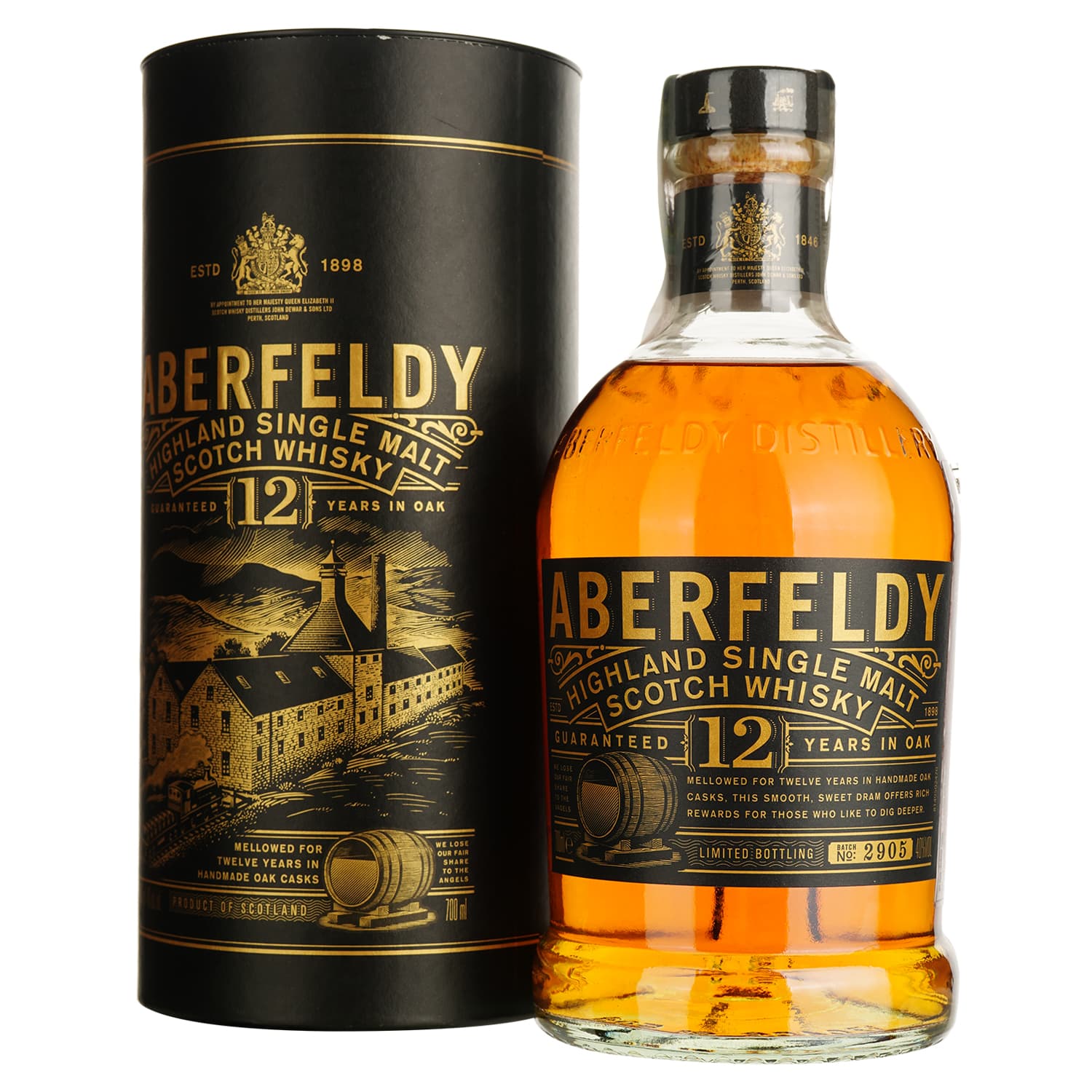 Віскі Aberfeldy 12 yo Single Malt Scotch Whisky 40% 0.7 л - зображення 1
