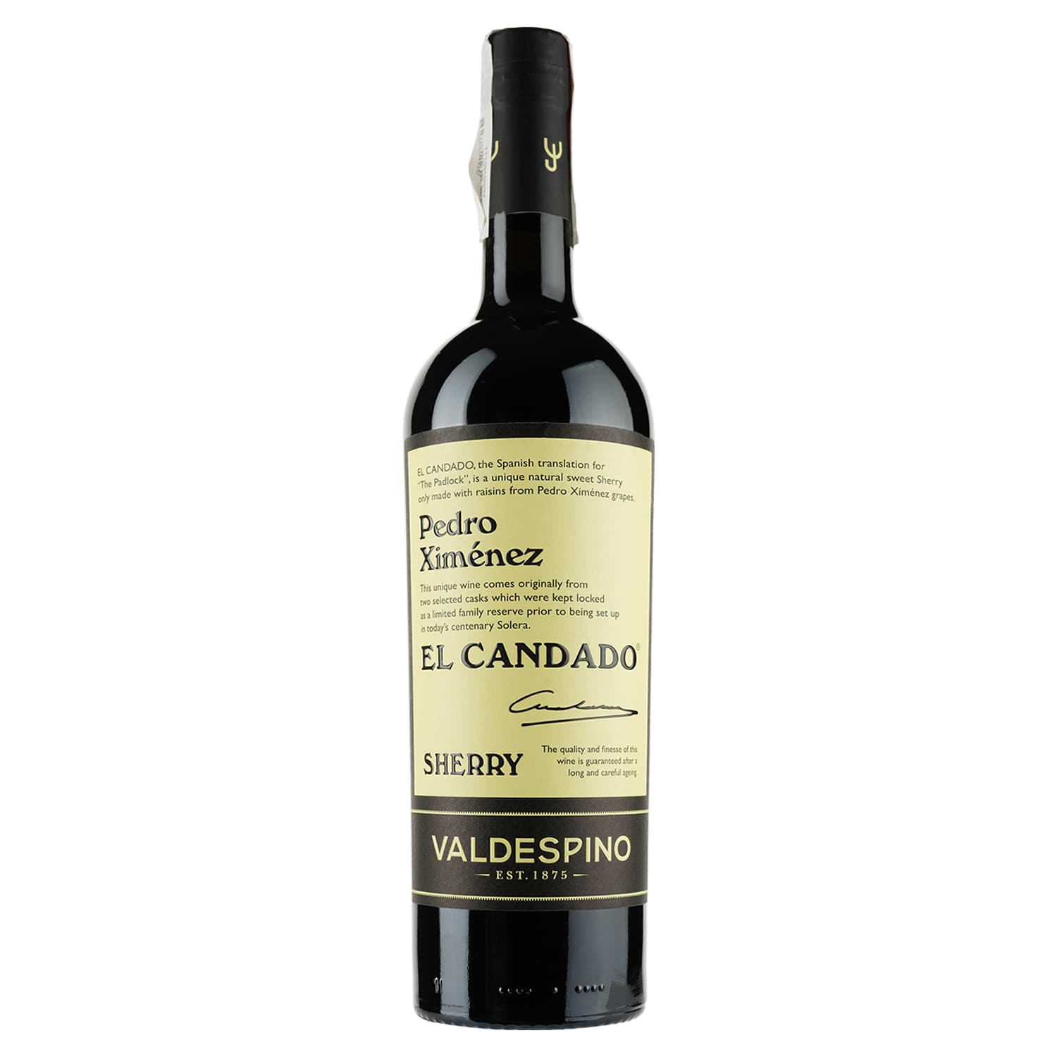 Вино Valdespino Pedro Ximinez El Candado, червоне, солодке, 17%, 0,75 л (14327) - зображення 1