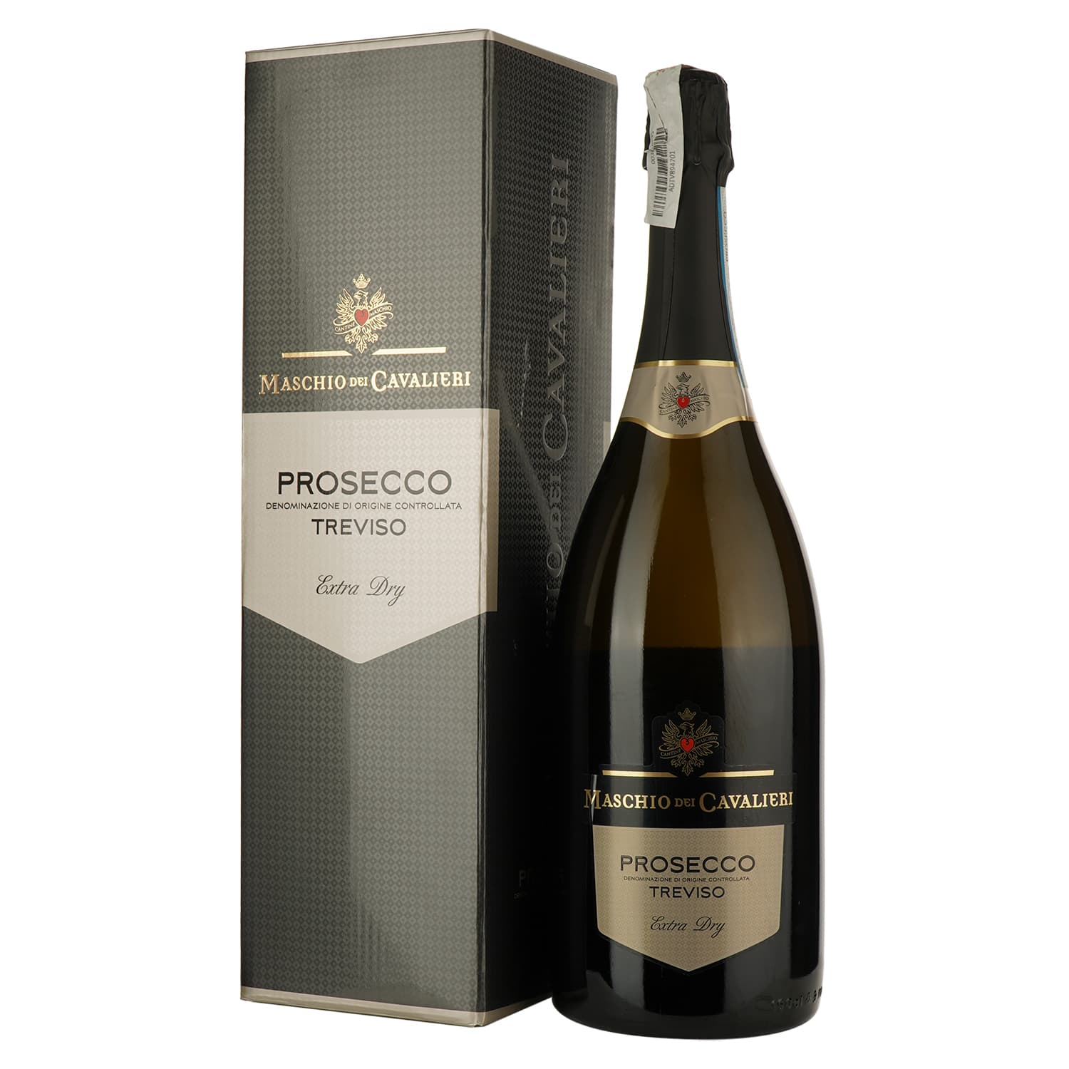Вино ігристе Maschio dei Cavalieri Prosecco Extra Dry DOC біле екстра сухе 1.5 л в подарунковій коробці - зображення 1