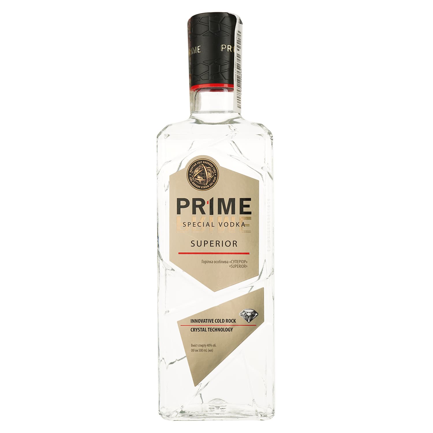 Горілка Prime Суперіор, 40%, 0,5 л (300385) - зображення 1