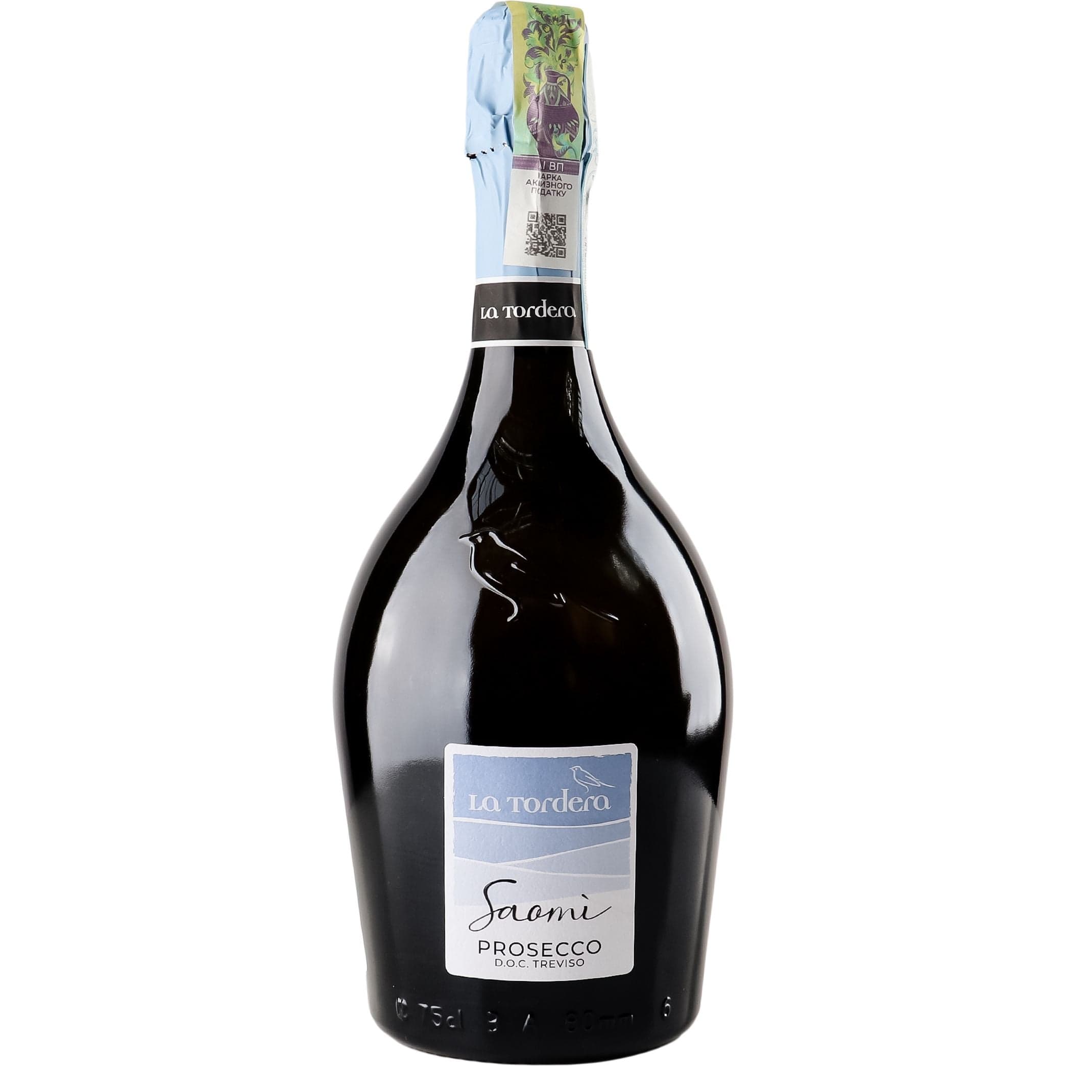 Ігристе вино La Tordera Saomi Prosecco DOC Treviso Brut біле брют 0.75 л (1060-21) - зображення 1