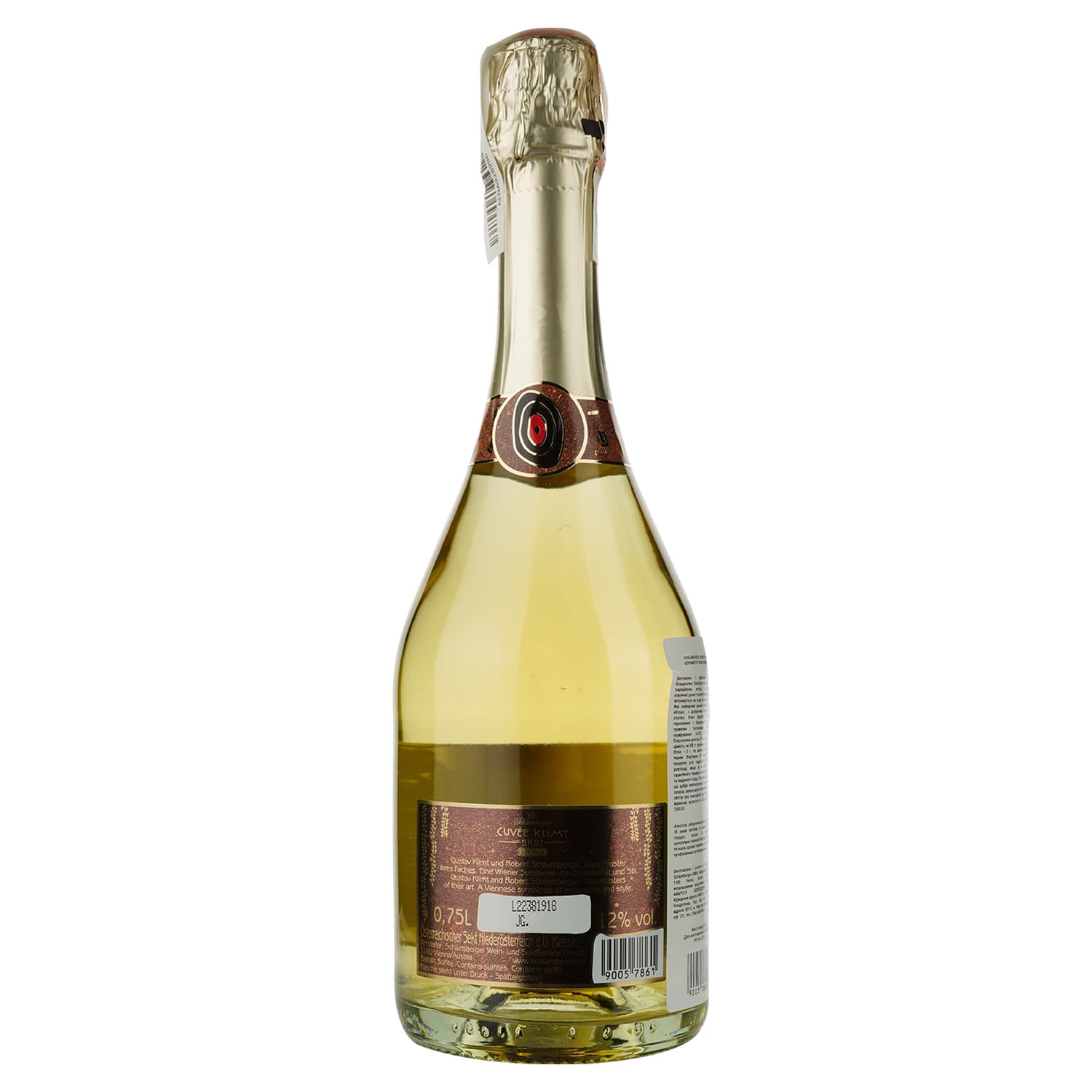 Ігристе вино Schlumberger Cuvee Klimt, біле, брют, 11,5%, 0,75 л - зображення 5