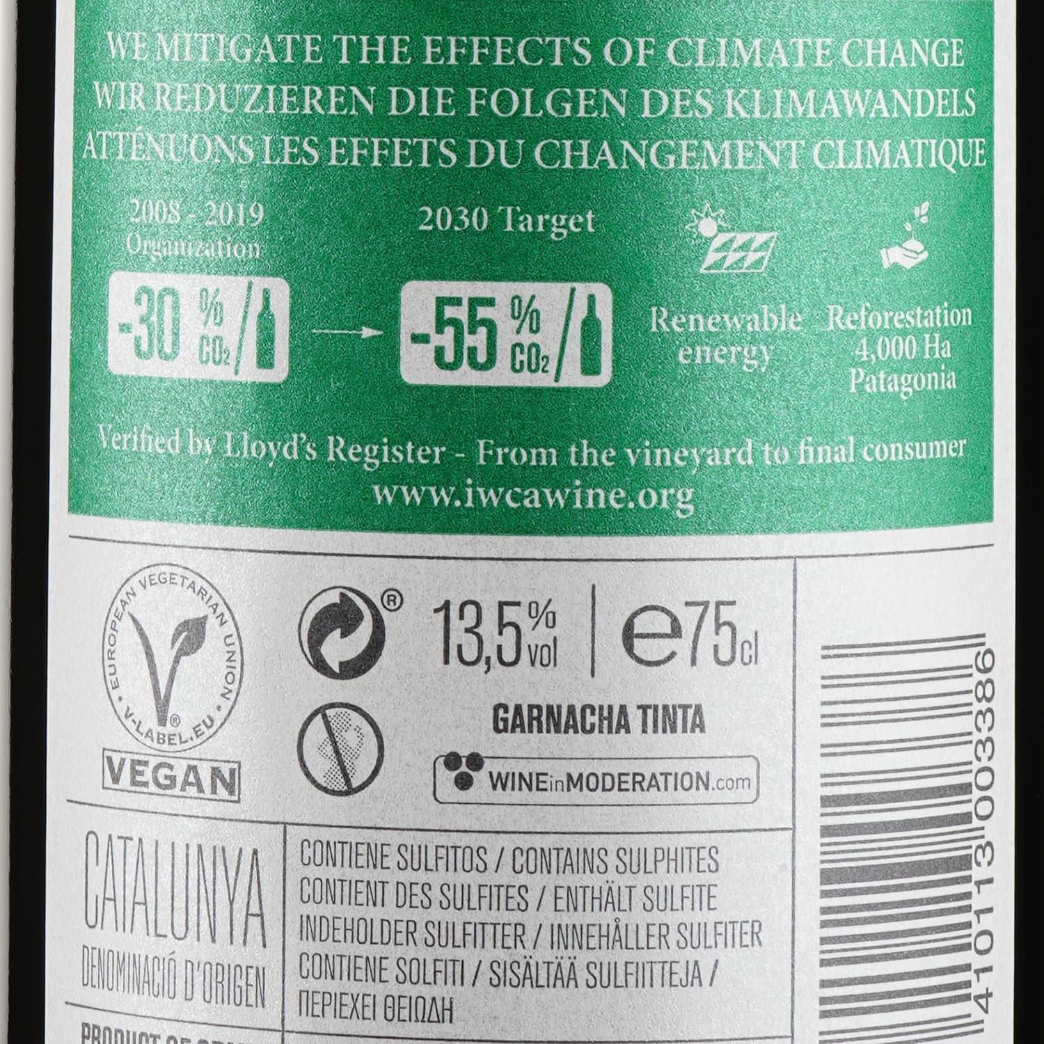 Вино Torres San Valentin Tinto, червоне, сухе, 14,5%, 0,75 л (36530) - зображення 3