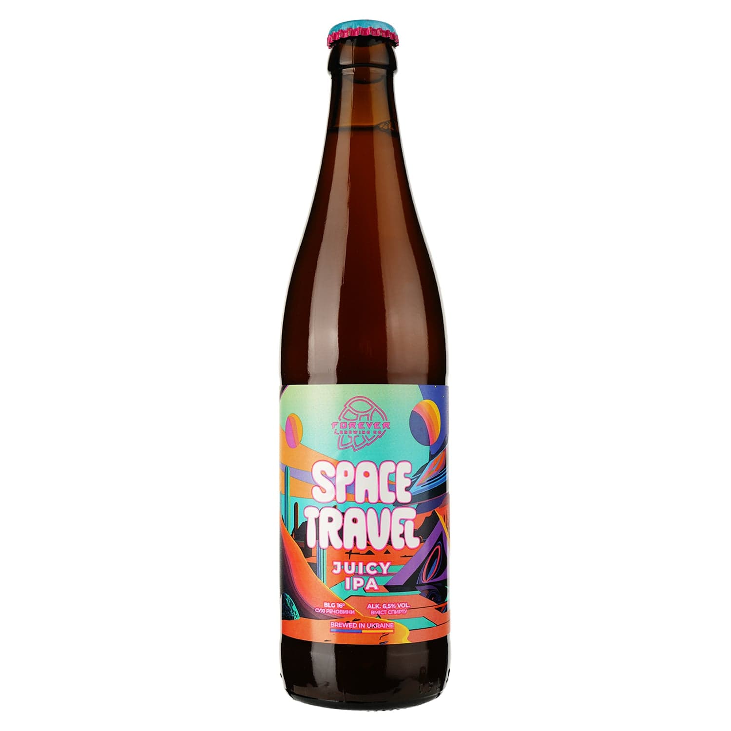 Пиво Forever Space Travel Juicy IPA світле нефільтроване 0.5 л - зображення 1