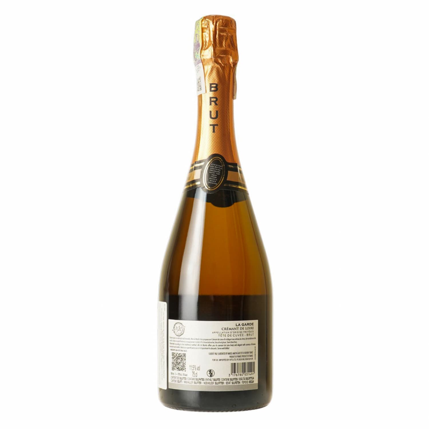 Вино ігристе Marcel Martin Garde Cremant De Loire Tete De Cuvеe Brut біле брют 12% 0.75 л - зображення 3