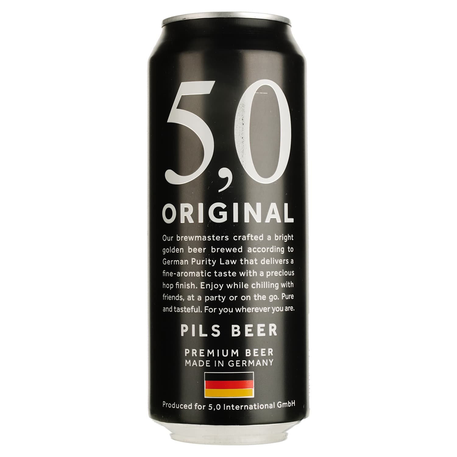 Пиво 5,0 Original Pils, світле, фільтроване, 5%, з/б, 0,5 л - зображення 1