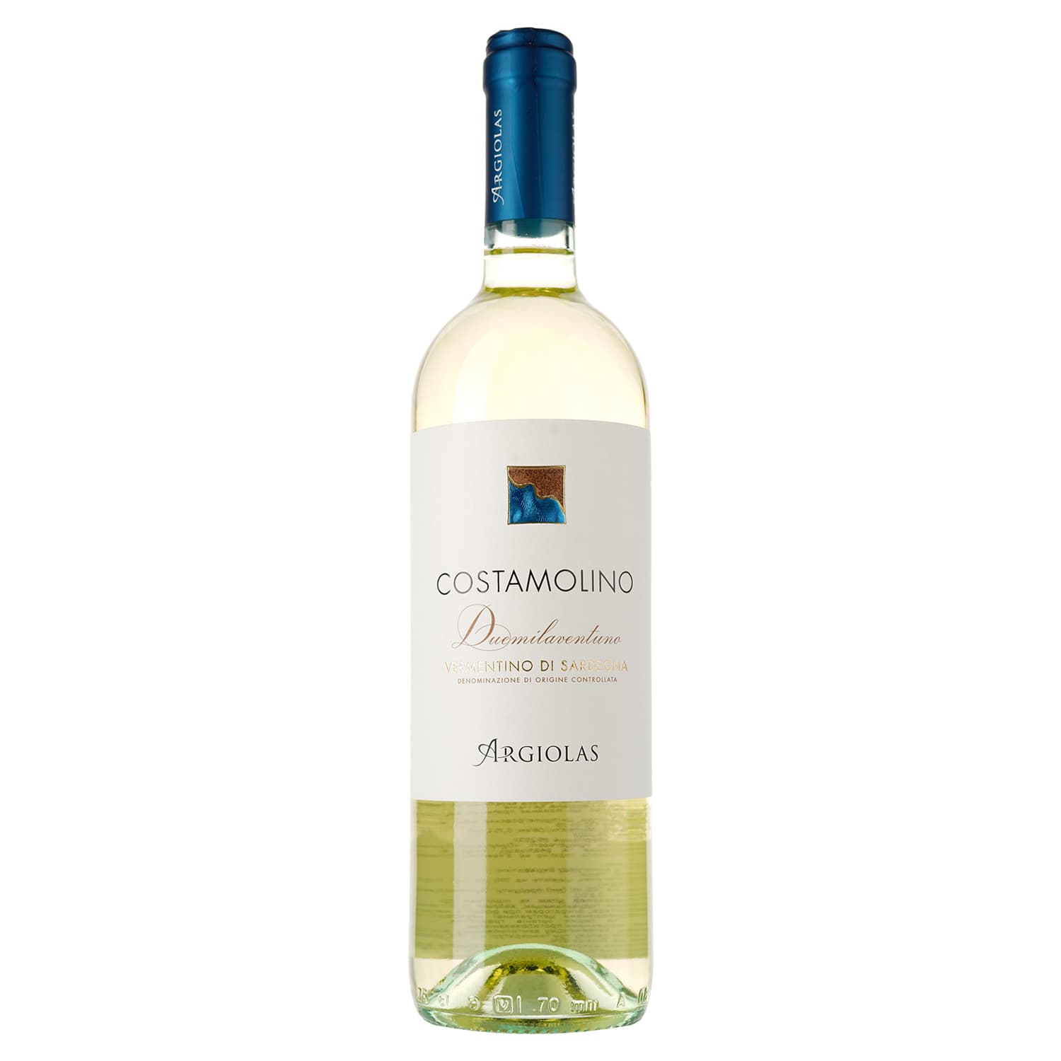 Вино Argiolas Vermentino di Sardegna Costamolino, біле, сухе, 13,5%, 0,75 л (37410) - зображення 1
