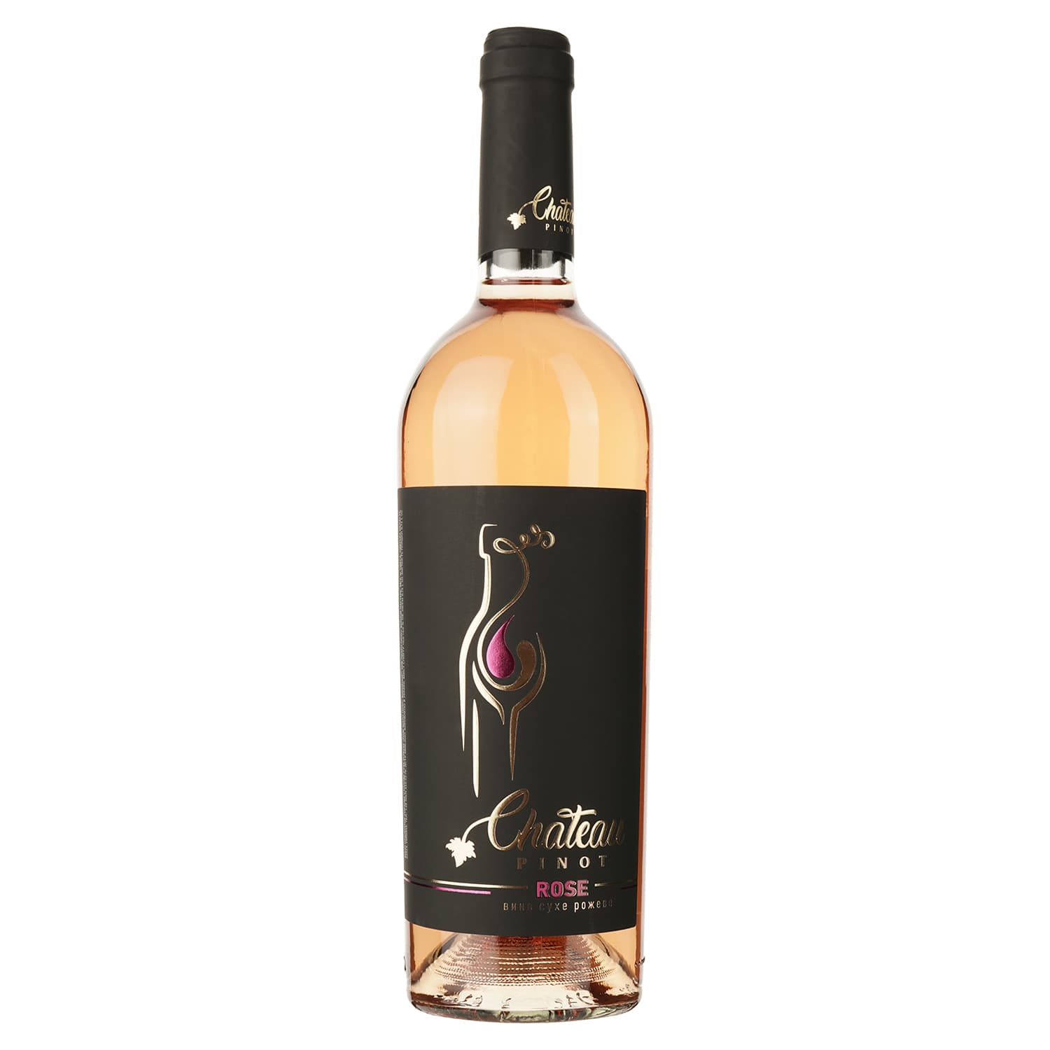 Вино Chateau Pinot Rose, рожеве, сухе, 12,6%, 0,75 л - зображення 1